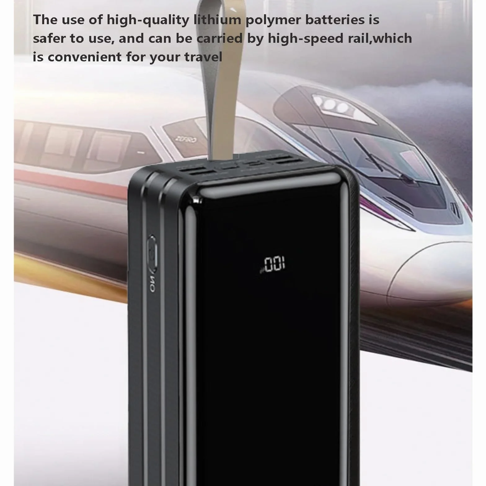 Przenośna ładowarka Power Bank 60000 mAh, duża pojemność, akumulator 22,5 W, super szybkie ładowanie, 4 urządzenia jednocześnie, do smartfonów, tabletów, konsol do gier (czarna)