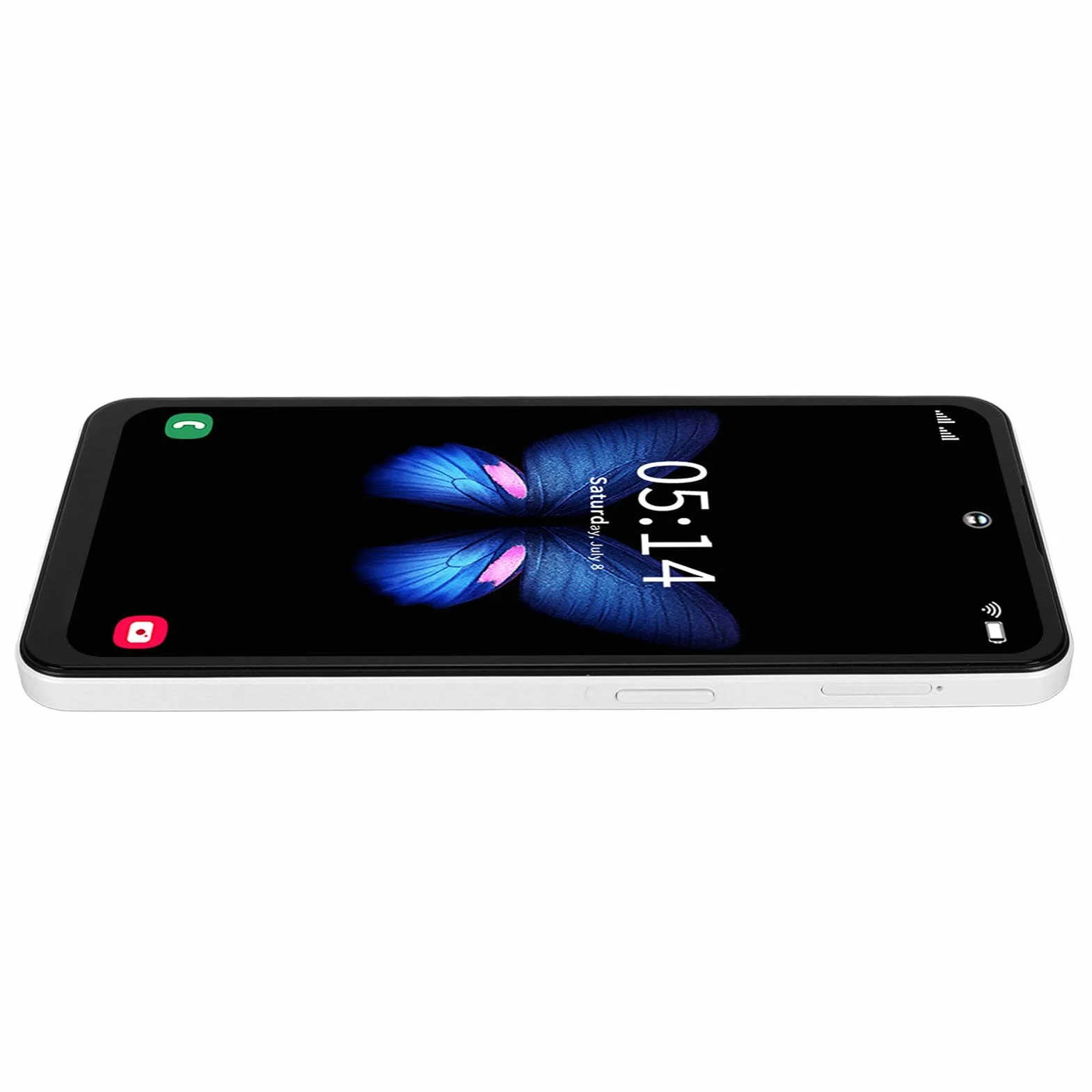 Smartfon 8 GB RAM 256 GB ROM, Dual SIM Dual Standby ABS LCD 13 MP Przednia Kamera Tylna 48 MP Odblokowany Smartfon do Domu (Biały)