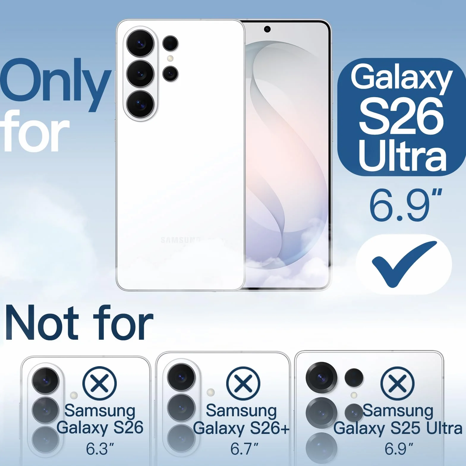 JETech Magnetyczne Etui Samsung Galaxy S26 Ultra MagSafe Pełna Ochrona Obudowa Odporna na Wstrząsy Przezroczyste