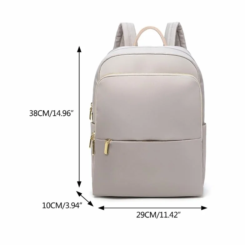 Plecak studencki Tornister Torba na laptopa Modna torba podróżna dla nastolatki Student School College Pack Odporny na zachlapania plecak(Apricot gray)