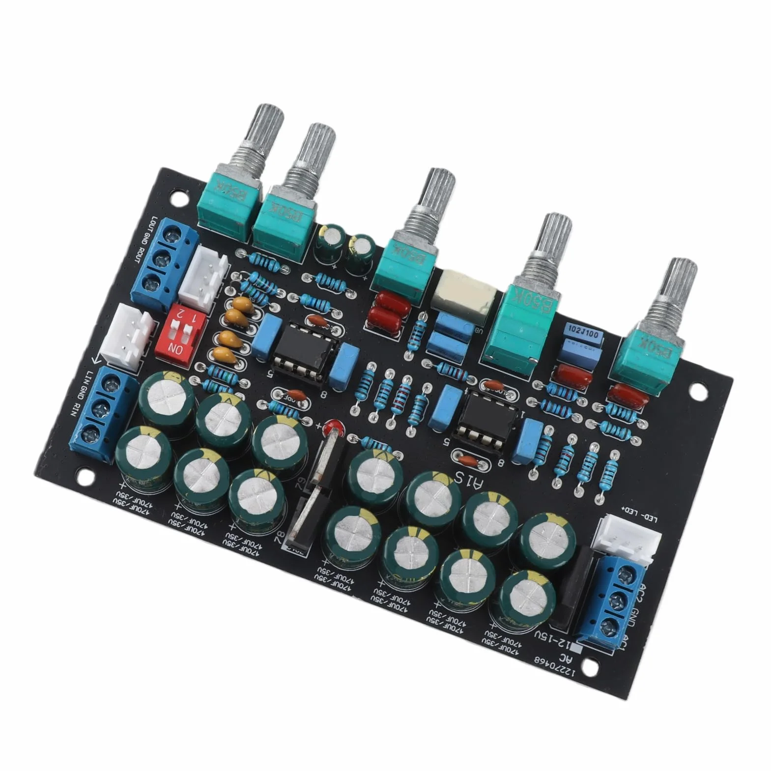Przedwzmacniacz klasy A HiFi, płyta przedwzmacniacza dźwięku, płyta sterująca, płyta A3 Tone-Board, 4 przyciski, płyta dźwiękowa, komponenty cyfrowego modułu do usuwania dźwięku