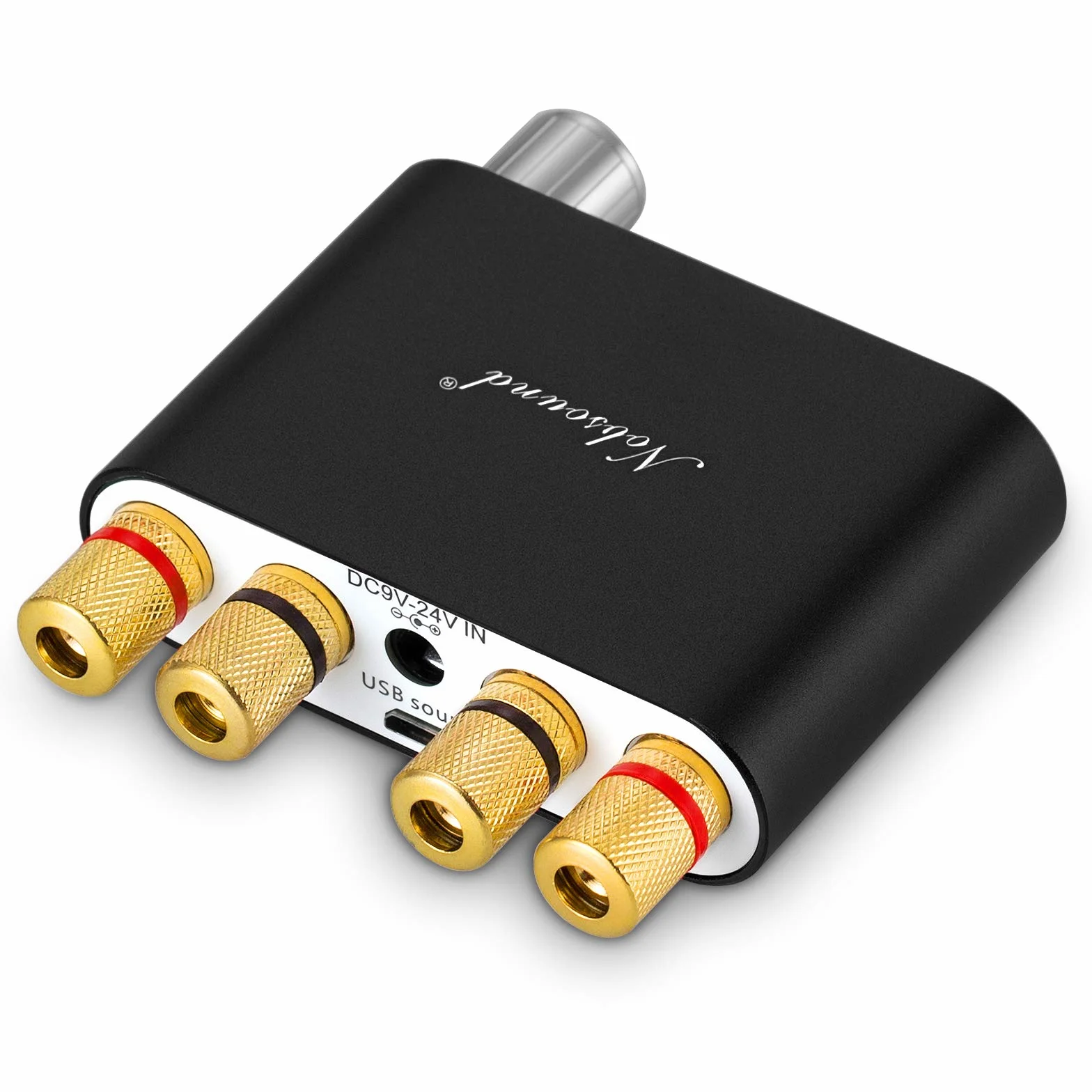 Nobsound NS-10G Mini wzmacniacz cyfrowy Bluetooth 5.0-100 W, z zasilaczem, czarny