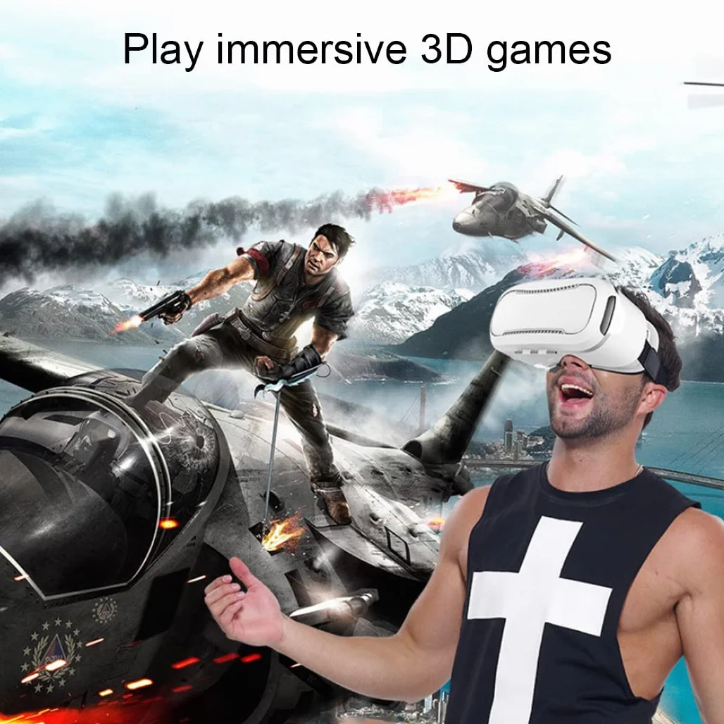 Okulary VR, zestaw słuchawkowy z wirtualnej rzeczywistości, zestawy słuchawkowe VR obsługują Android i IOS, połączenie Bluetooth dla iPhone 13 Pro Max/13 Pro 13/12/11, do Samsung Galaxy S21, Huawei, Xiaomi (Kolor: G, rozmiar: Ios )