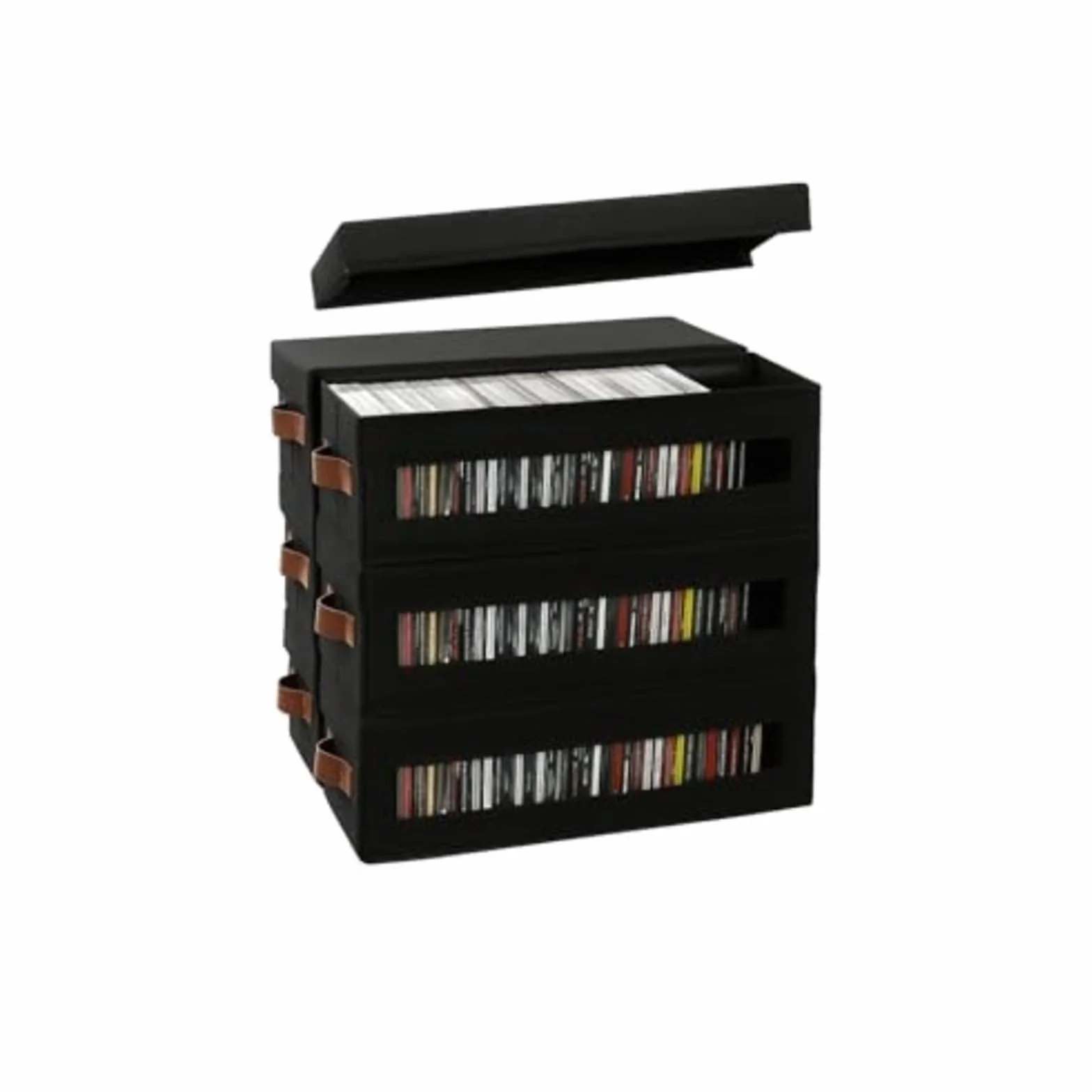 Torba do przechowywania płyt CD, Pudełko do przechowywania płyt CD z widocznym okienkiem i uchwytem na płyty