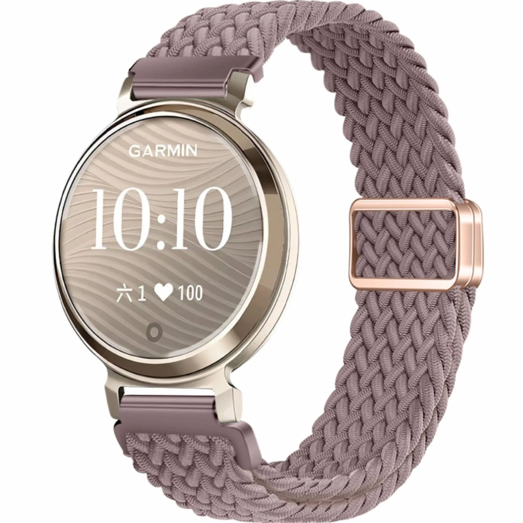 GIOPUEY Elastyczny pleciony pas z nylonu kompatybilny z Garmin Lily 2 [Unisex] - Fioletowy