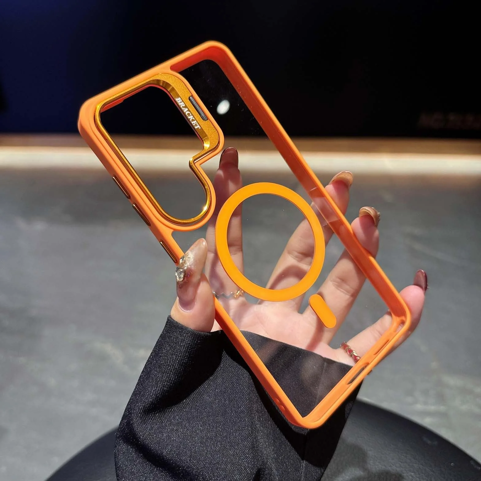 Generic etui kompatybilne z Samsung Galaxy S24 (kolor: ciemnoniebieski) futerał na obiektyw aparatu twardy tył twardy silikonowy futerał