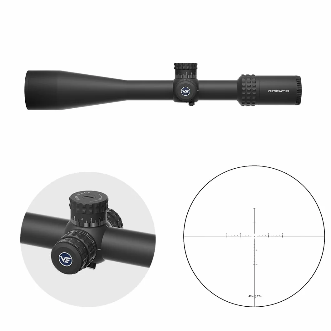 Vector Optics SCOL-58 Sentinel-X Pro10-40x50 SFP luneta celownicza specjalnie zaprojektowana do 25 m Benchrest Shooting