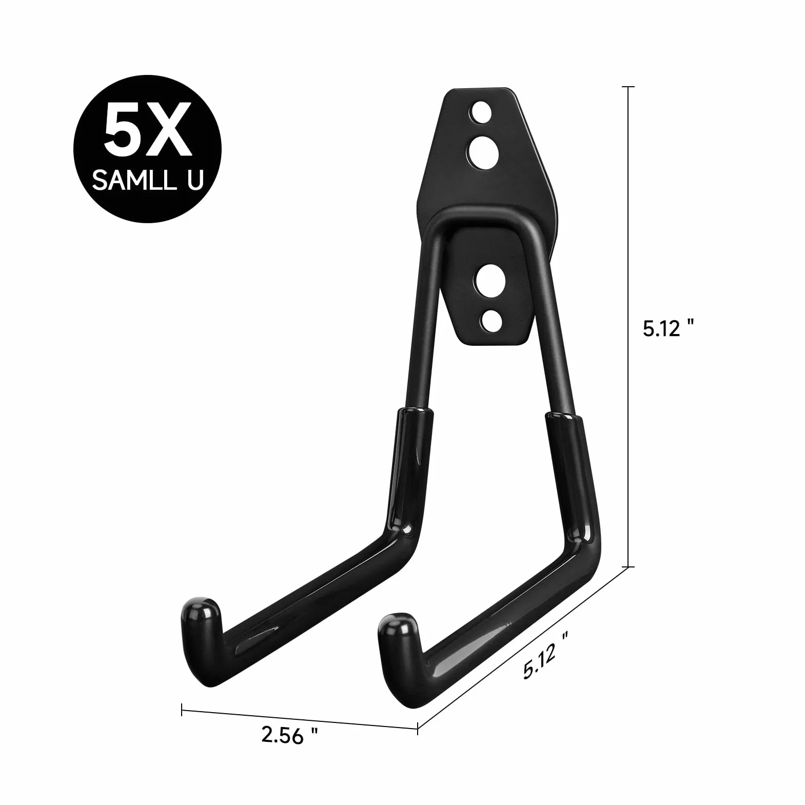 Slatwall Hooks Zestaw 5 U-Shape Haczyków z Paskami Magazynowymi