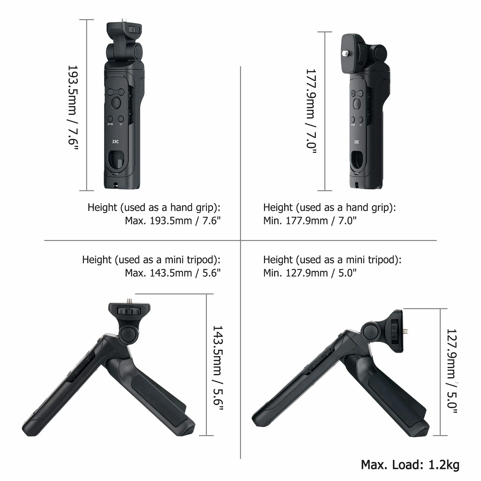 JJC statyw kamery cyfrowe pilot bezprzewodowy uchwyt do Sony a1 a9 a9II a7 IV a7III ZV-1 ZV-1F ZV-E10 a6100 a6400 a6600 a7RIV a7R V RX100VII Zastępuje Sony GP-VPT2BT uchwyt do fotografowania