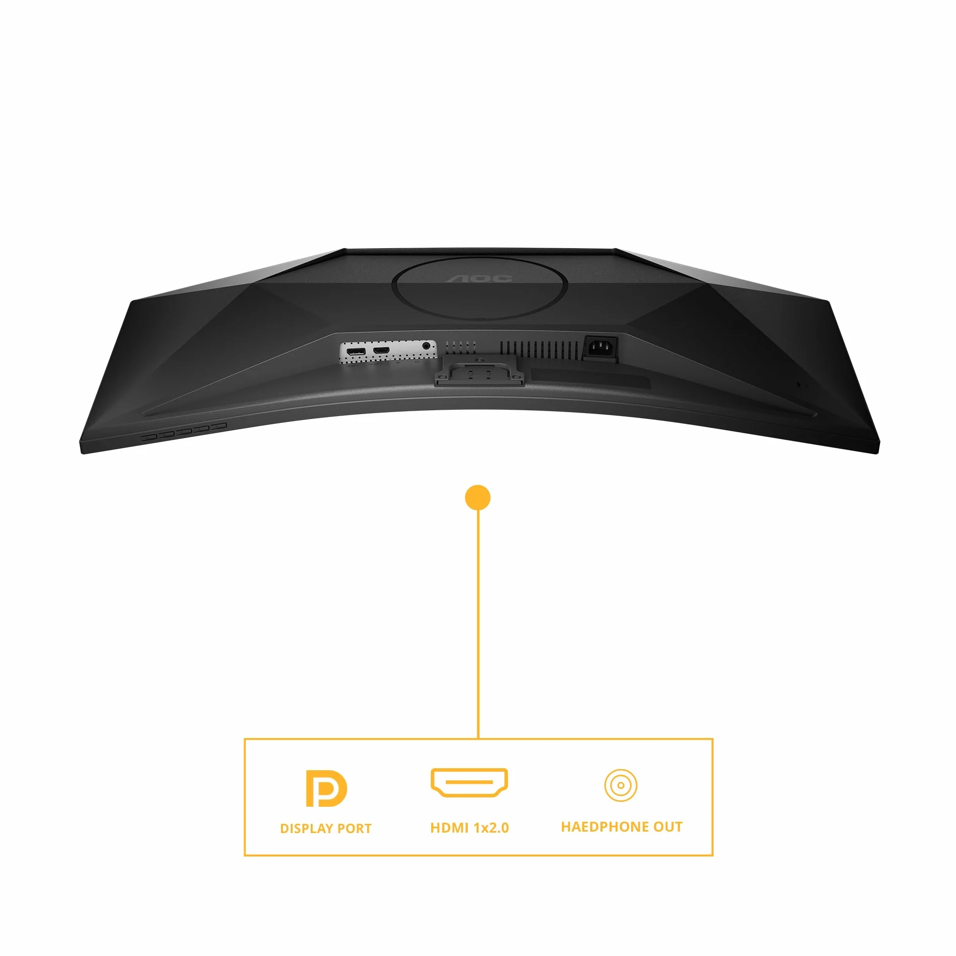 AOC Zakrzywiony monitor, CU34B3E 34 Cal 120Hz VA Płytka, 4ms GtG, HDR Ready (3440x1440 HDMI 1x 2.0 DP 1x 1.4) Czarny