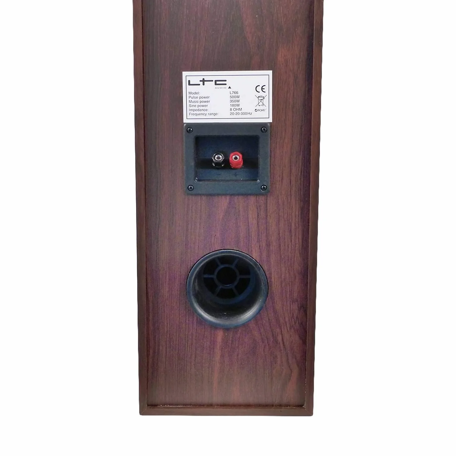 PM Głośniki kolumnowe HiFi Bass Reflex 2x500W L766-WA + 10 metrów przezroczystego kabla