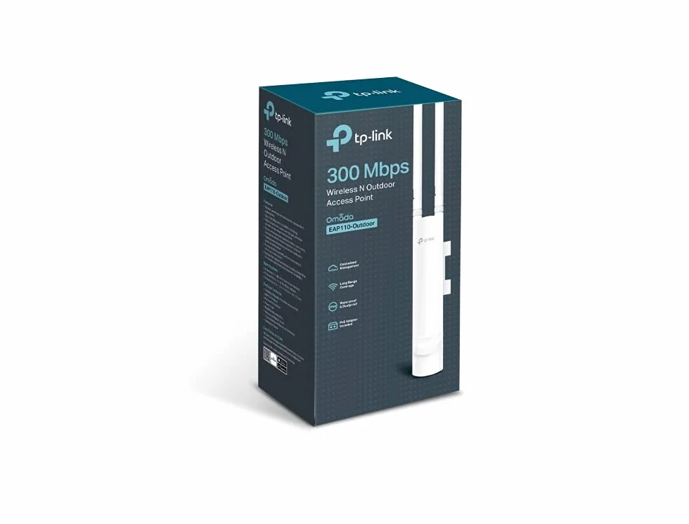 Tp-Link EAP110-OUTDOOR N300 Punkt Dostępu Bezprzewodowego, 300MBPS, Biały