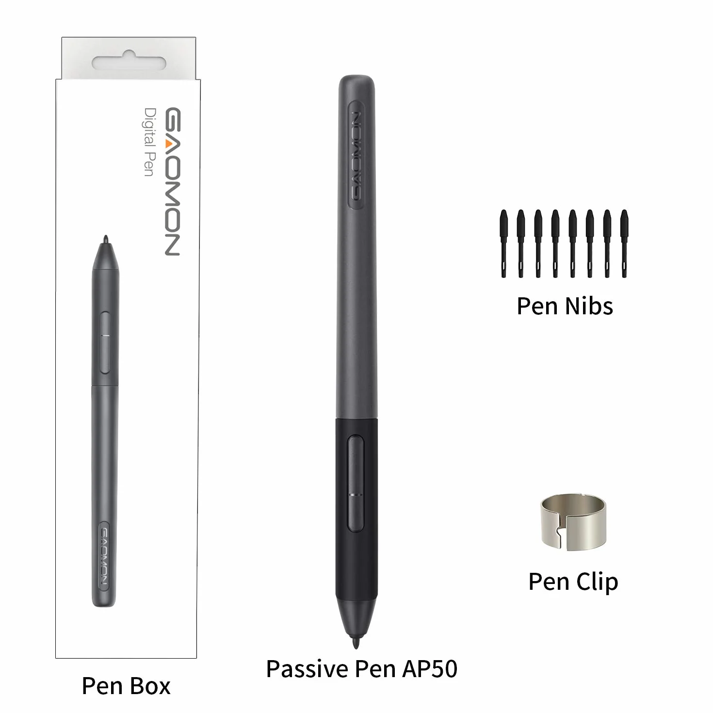 GAOMON ArtPaint AP50 rysik bezbateryjny z 8192 poziomami nacisku pióra do PD1161/PD1220/PD1320/PD1561/PD156Pro