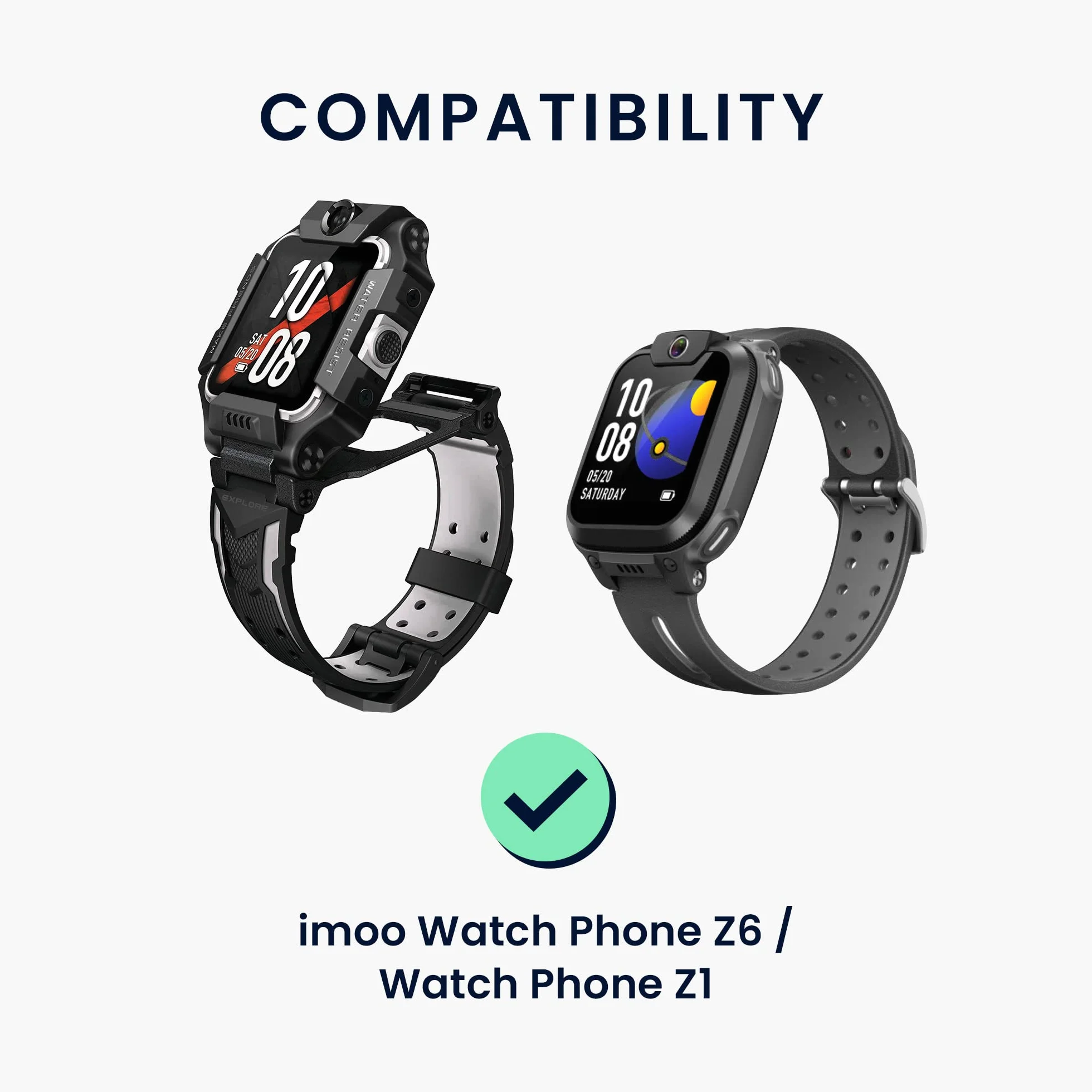 kwmobile Ładowarka kabla USB kompatybilna z telefonem imoo Watch Z6 / Watch Phone Z1, kabel ładowania do smartwatcha, czarna