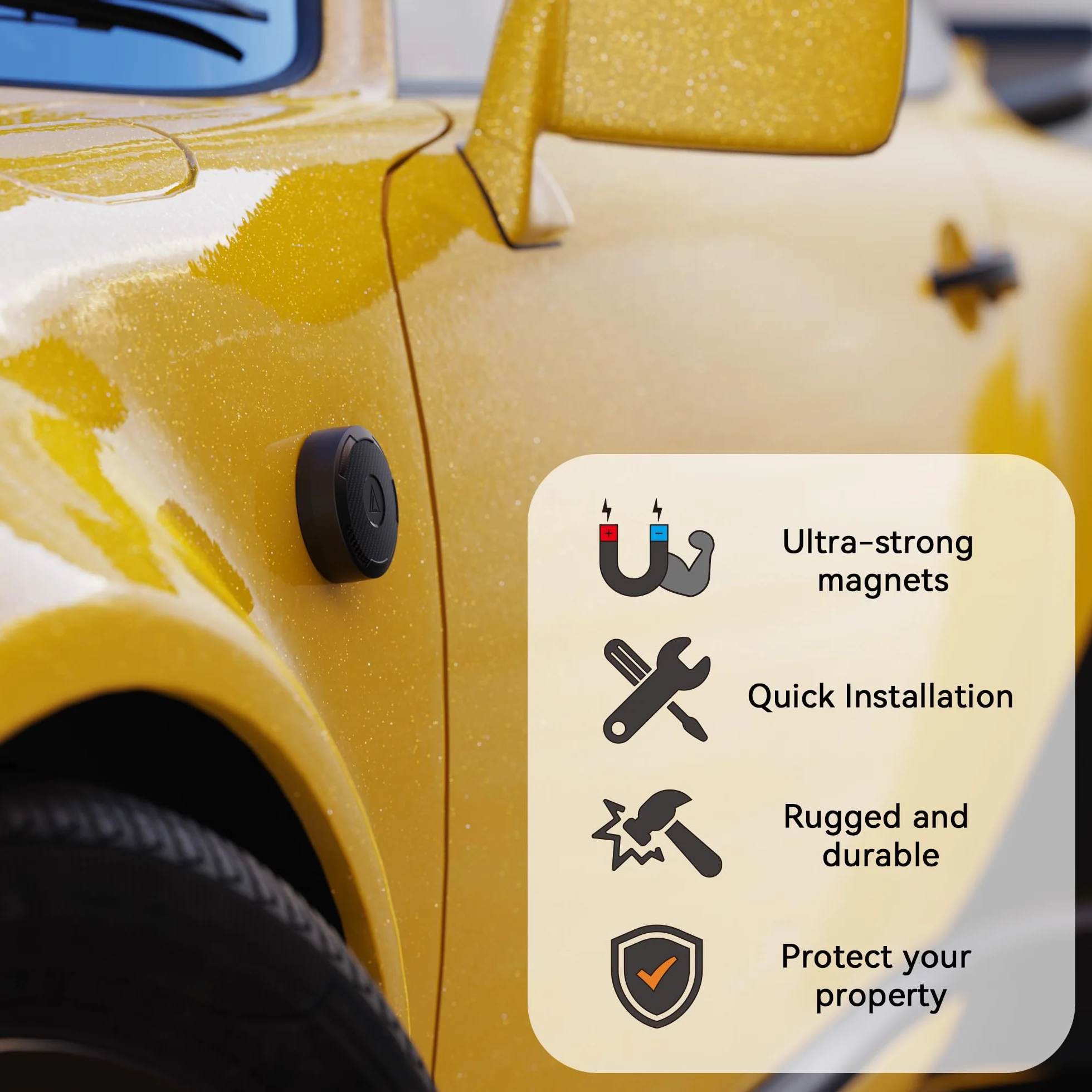 Do uchwytu Apple AirTag, IPX8 wodoodporny magnes AirTag naklejka na rower, uchwyt Air Tag z silnym magnesem, do samochodu, przyczepy użytkowej, roweru, powierzchni metalowych itp.
