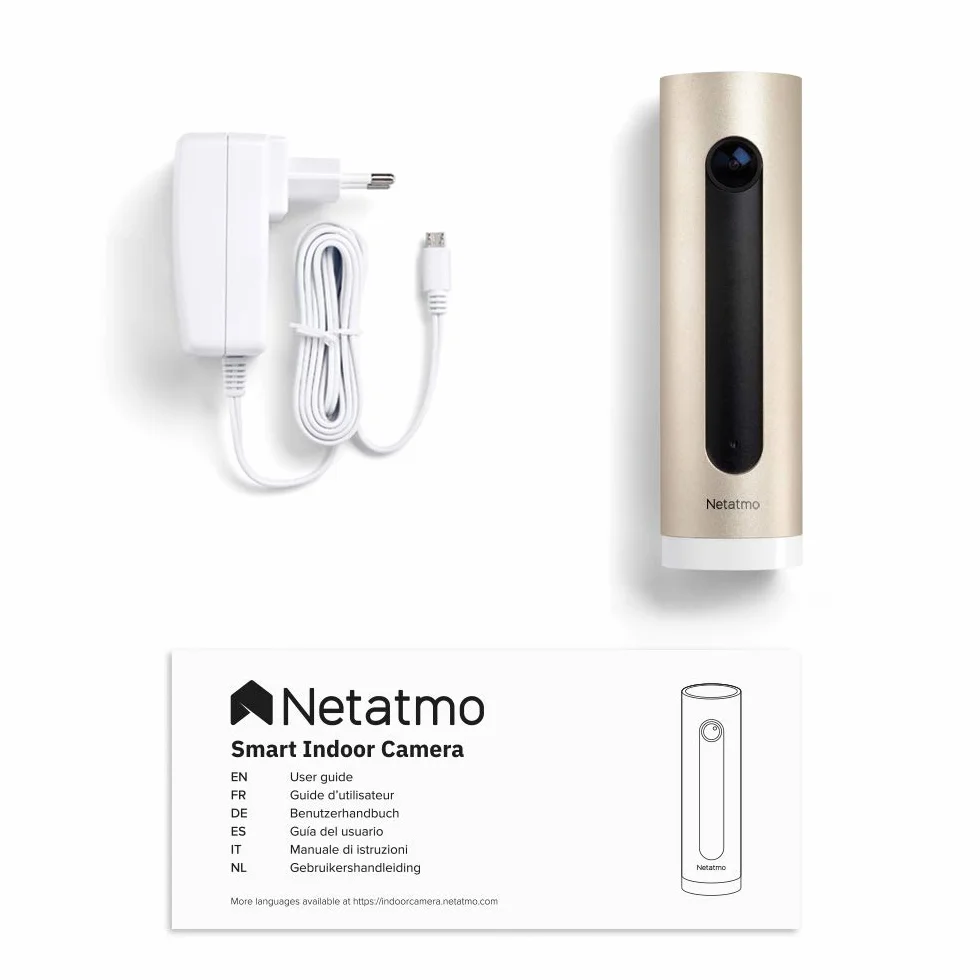 Netatmo Kamera Monitorująca Wnętrze - Wifi 2.4 Ghz - NSC01-R-EC - (Odnowiona A+)