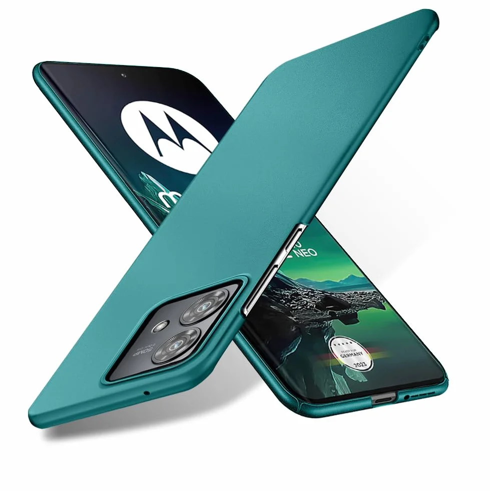 Bastmei Etui do Motorola Moto Edge 40 Neo, ultralekkie, ultracienkie, odporne na zarysowania, antypoślizgowe, ochrona aparatu, matowana tekstura, twarde etui na telefon komórkowy z PC do Motorola