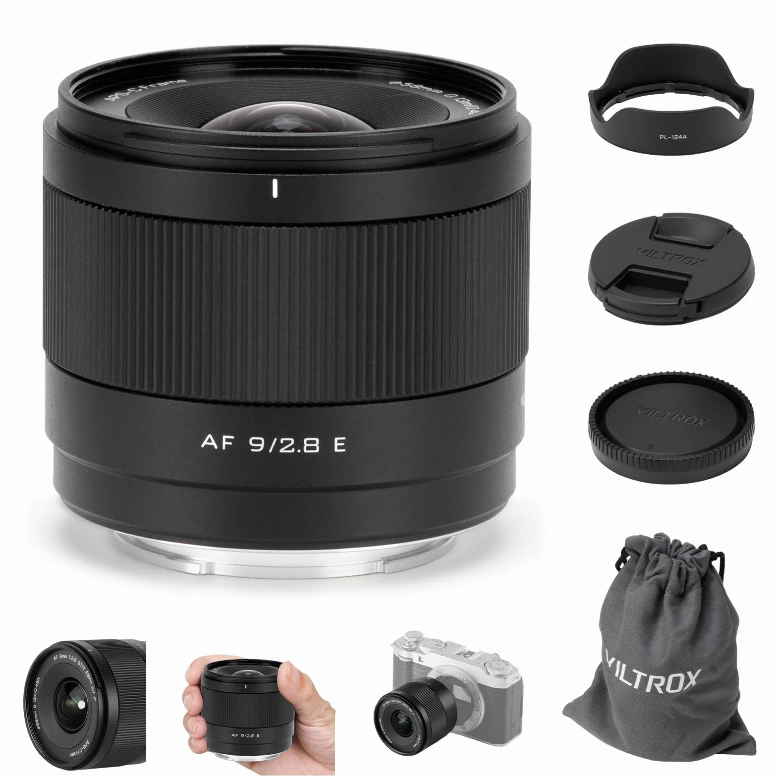 VILTROX Obiektyw AF 9 mm F2.8 Air E Mount APS-C STM, ultraszerokie, lekkie, bezlusterkowe obiektywy do Sony ZV-E10 II, A6700, A6400 do ultraszerokich krajobrazów i vlogowania