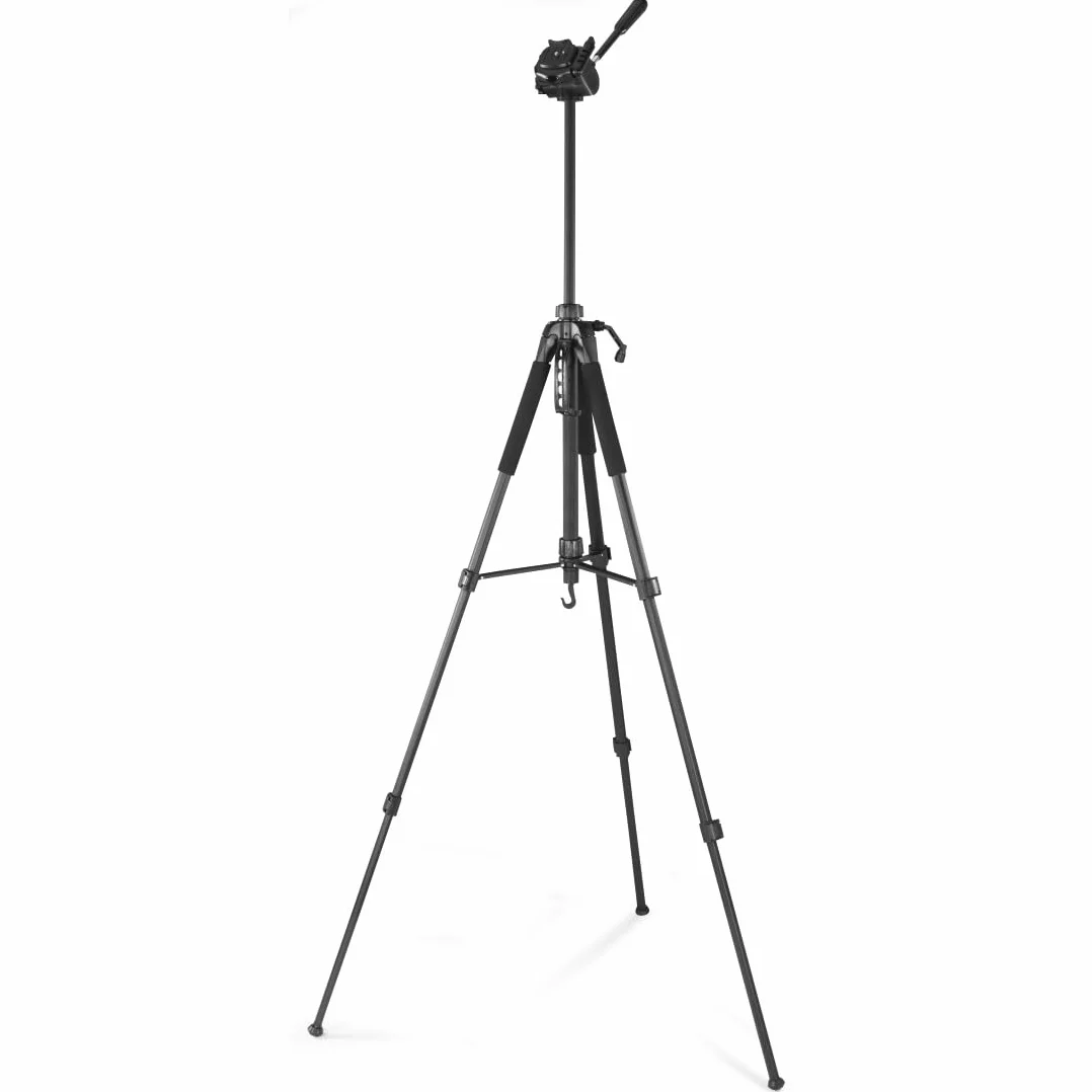 Hama Action 170 Statyw do aparatu 3D o wysokości 62-170 cm, statyw fotograficzny z uchwytem na telefon komórkowy i uchwytem na tablet, statyw z głowicą 3-kierunkową, statyw do lustrzanki z torbą