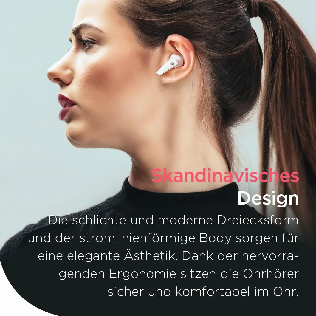 Libratone Air+ 3 True bezprzewodowe słuchawki douszne z aktywną redukcją szumów (dźwięk Hi-Fi, akumulator 24 h, ANC, redukcja szumów, IP54, Bluetooth 5.2) (czarne)