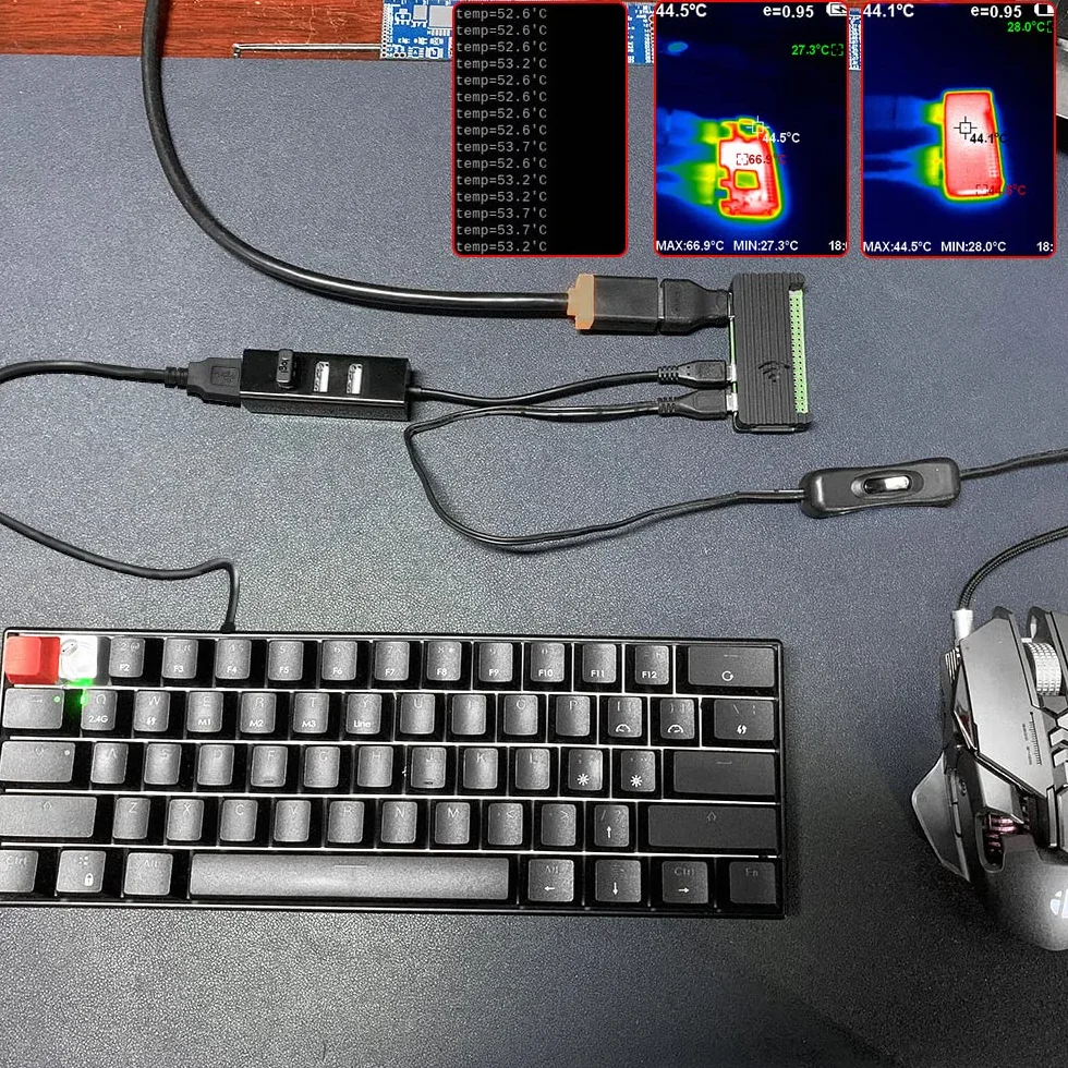 GeeekPi Case Kit dla Raspberry Pi Zero 2 W/Zero W, z RPi Zero 2 W obudową aluminiową, złączem GPIO 20-pinowym, adapterem Micro USB do OTG, kablem HDMI, RPi Zero radiatorem, kablem przełącznika ON/OFF