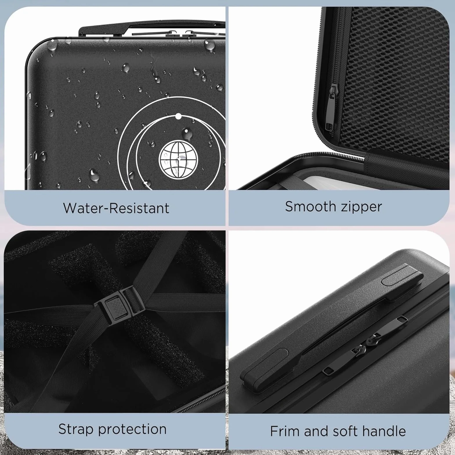Etui Podróżne do Mini, Przenośne Twarde Etui Pasujące do Zestawu Mini Dish, Twarda Torba do Noszenia na Zewnątrz, Precyzyjna Walizka do Mini