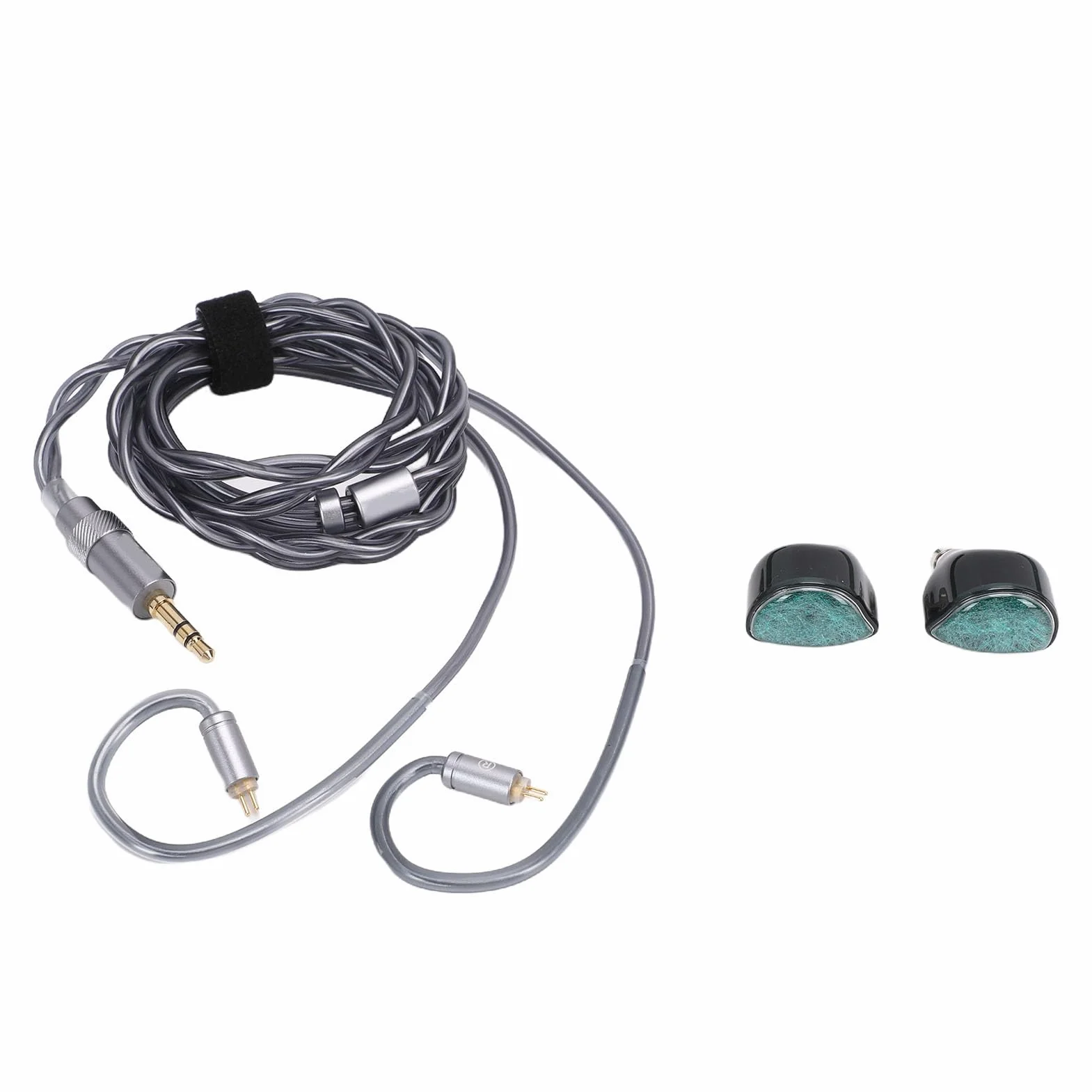 Cocoarm Słuchawki do Gier Ceramiczne Metalowe Słuchawki HiFi Przewodowe Douszne 11 Mm Sterownik 3,5 Mm 4,4 Odłączane Douszne IEM do Gier na Konsoli PC Odtwarzacze Mobilne