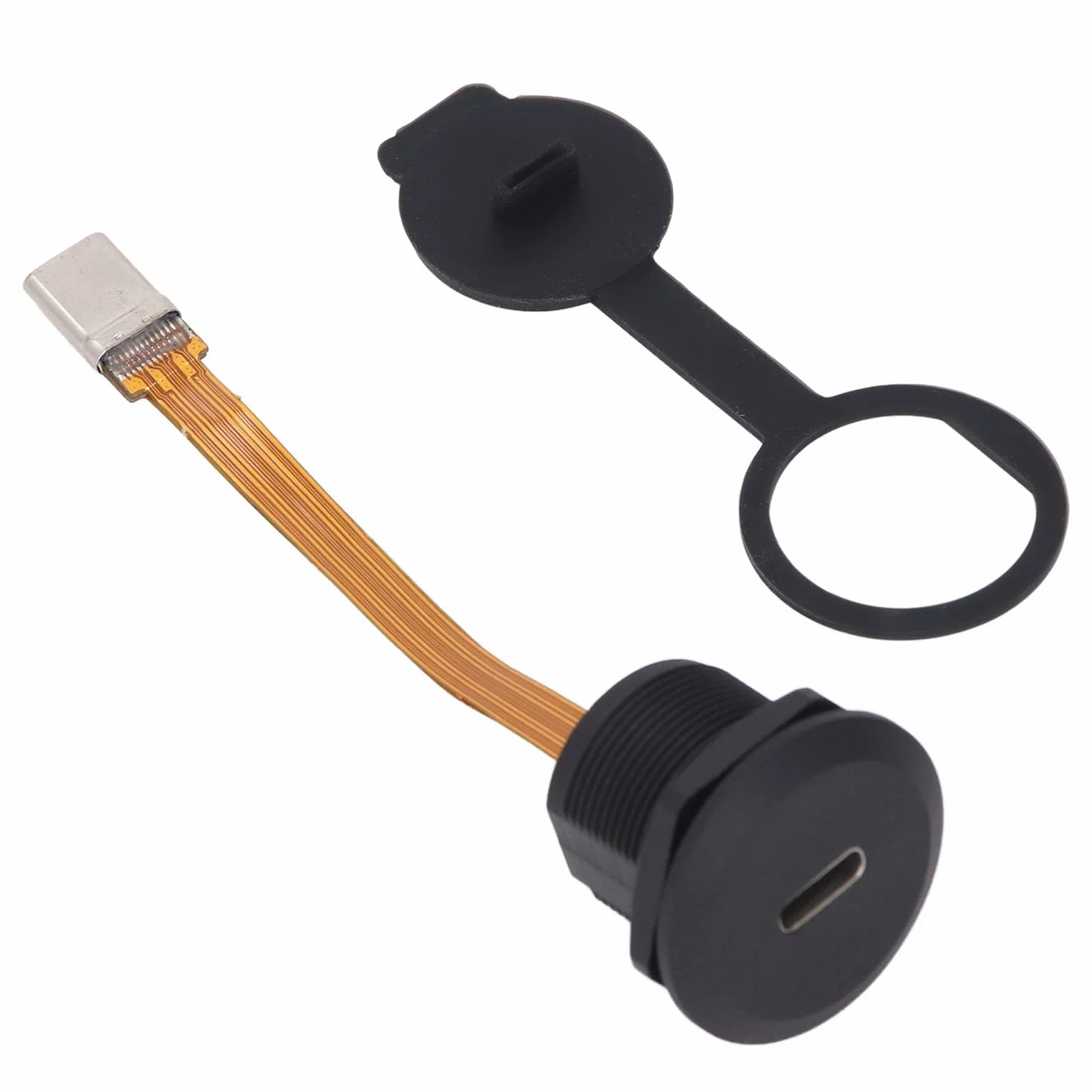 Typ C 3.1 Adapter do Montażu na Panelu stopień Ochrony IP67 Połączenie Gwintowe Złącze do Montażu na Panelu do Deski Rozdzielczej Samochodu łódź Motocykl Ciężarówka 1,5-30VAC
