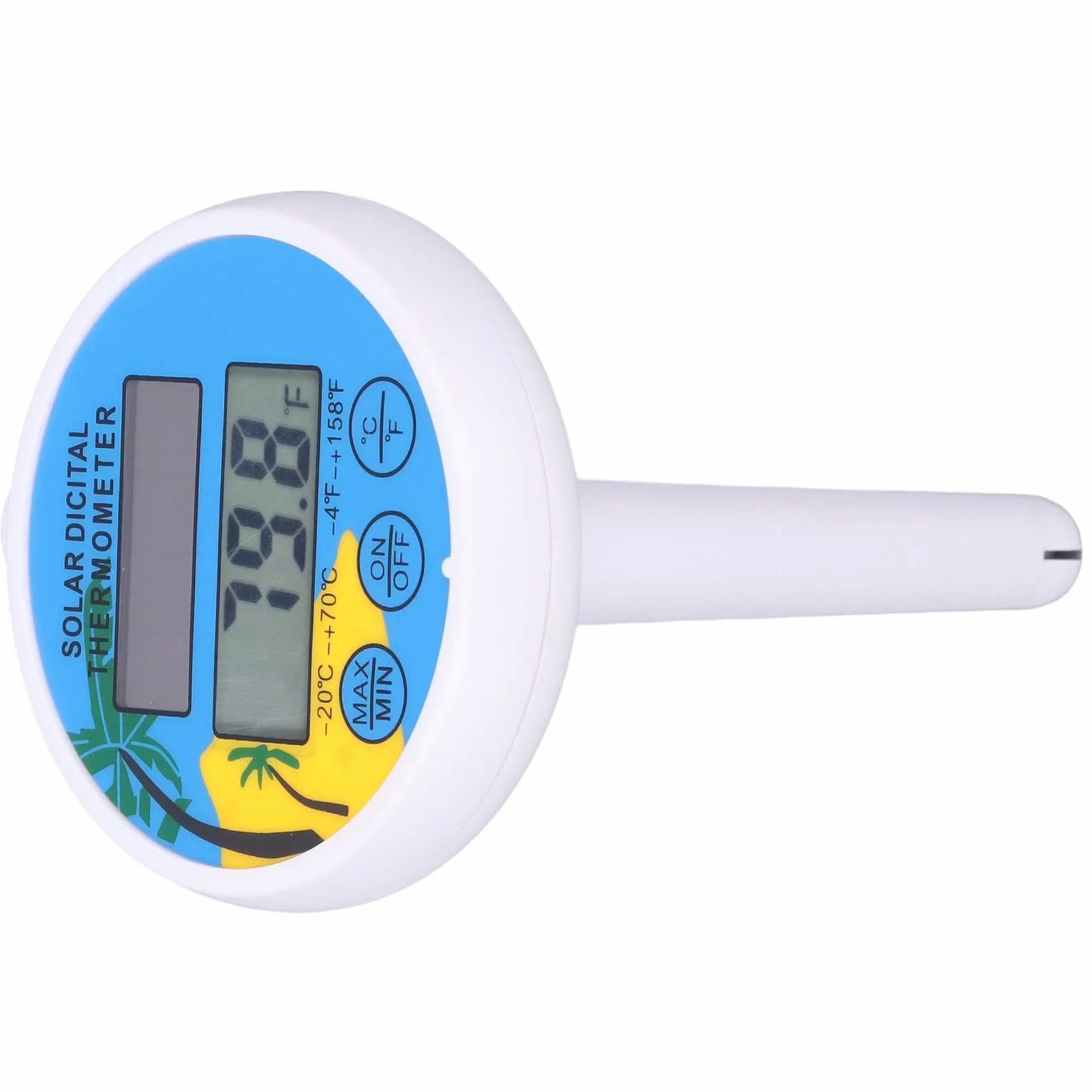Słoneczny Cyfrowy Termometr do Basenu Tester Temperatury Wody