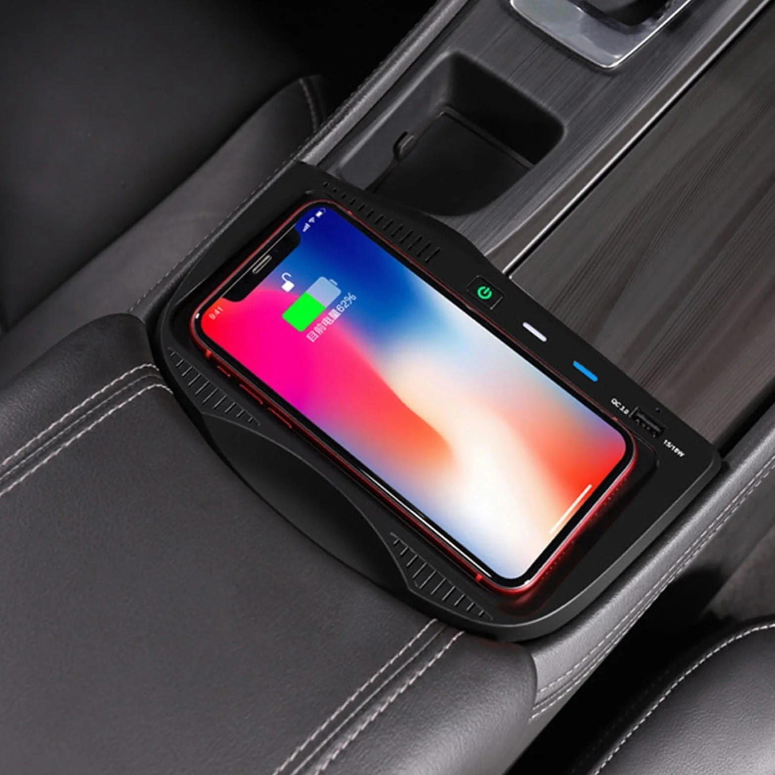 Adapter ładowarki samochodowej USB Samochód, dla Buick, Lacrosse Instalacja zapalniczki Telefon komórkowy Bezprzewodowa szybka ładowarka Port ładowania USB Płyta ładowania samochodu