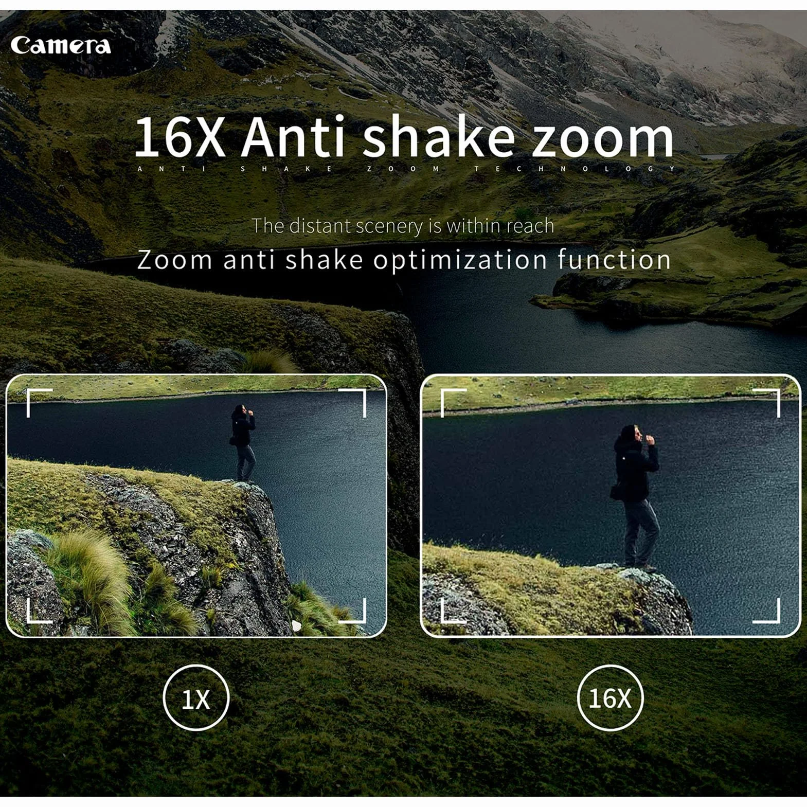 Cyfrowy Aparat Fotograficzny, Kamera do Vlogowania 4K 64MP na YouTube z Wi-Fi, 3-calowy Aparat do Selfie z Tyłu i Przodu, 16-krotny Zoom Cyfrowy, Obiektyw Makro 62 Mm, 4000 MAh