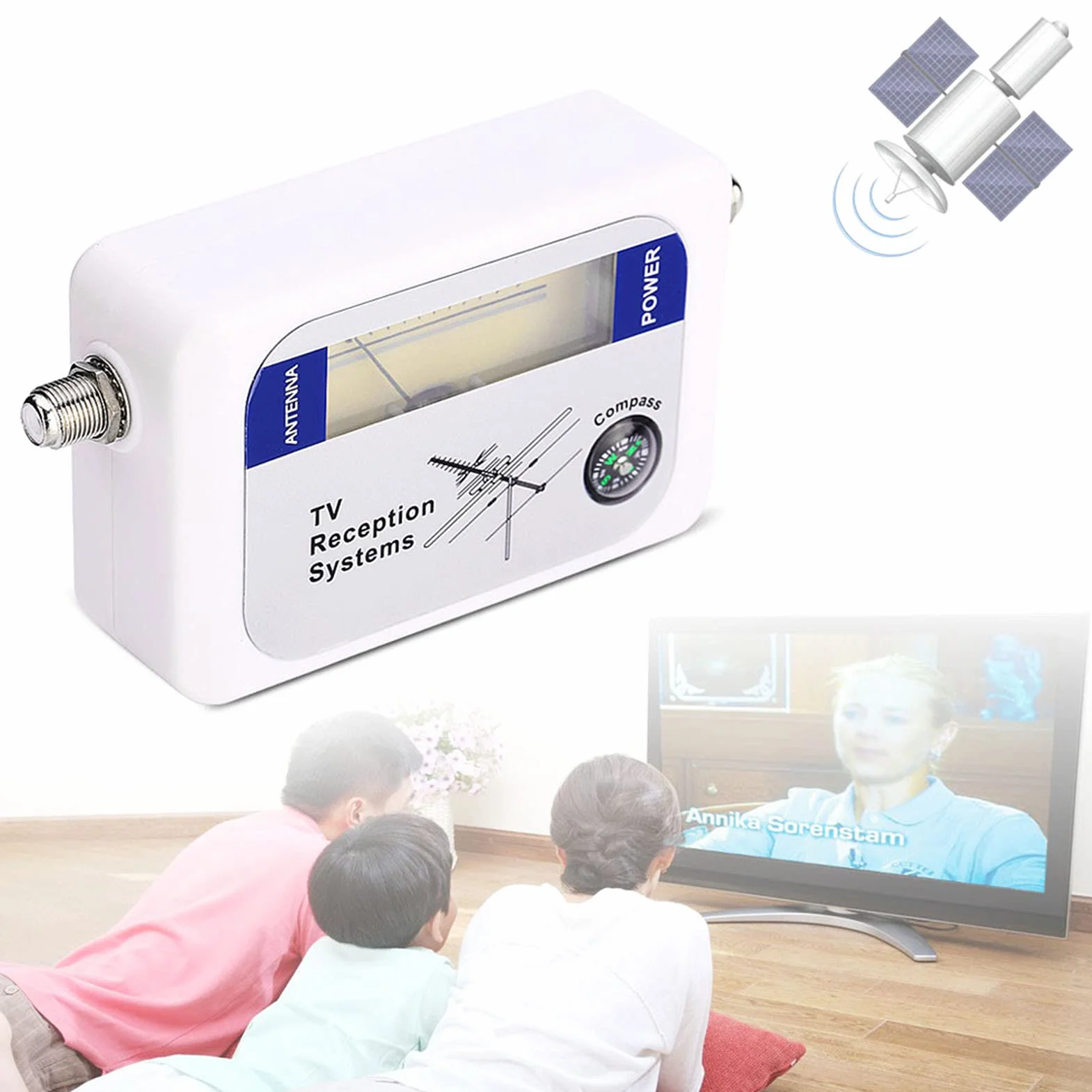 Miernik Sygnału Telewizyjnego Mini Cyfrowy Lokalizator Antenowy Odbiornik Siły Sygnału