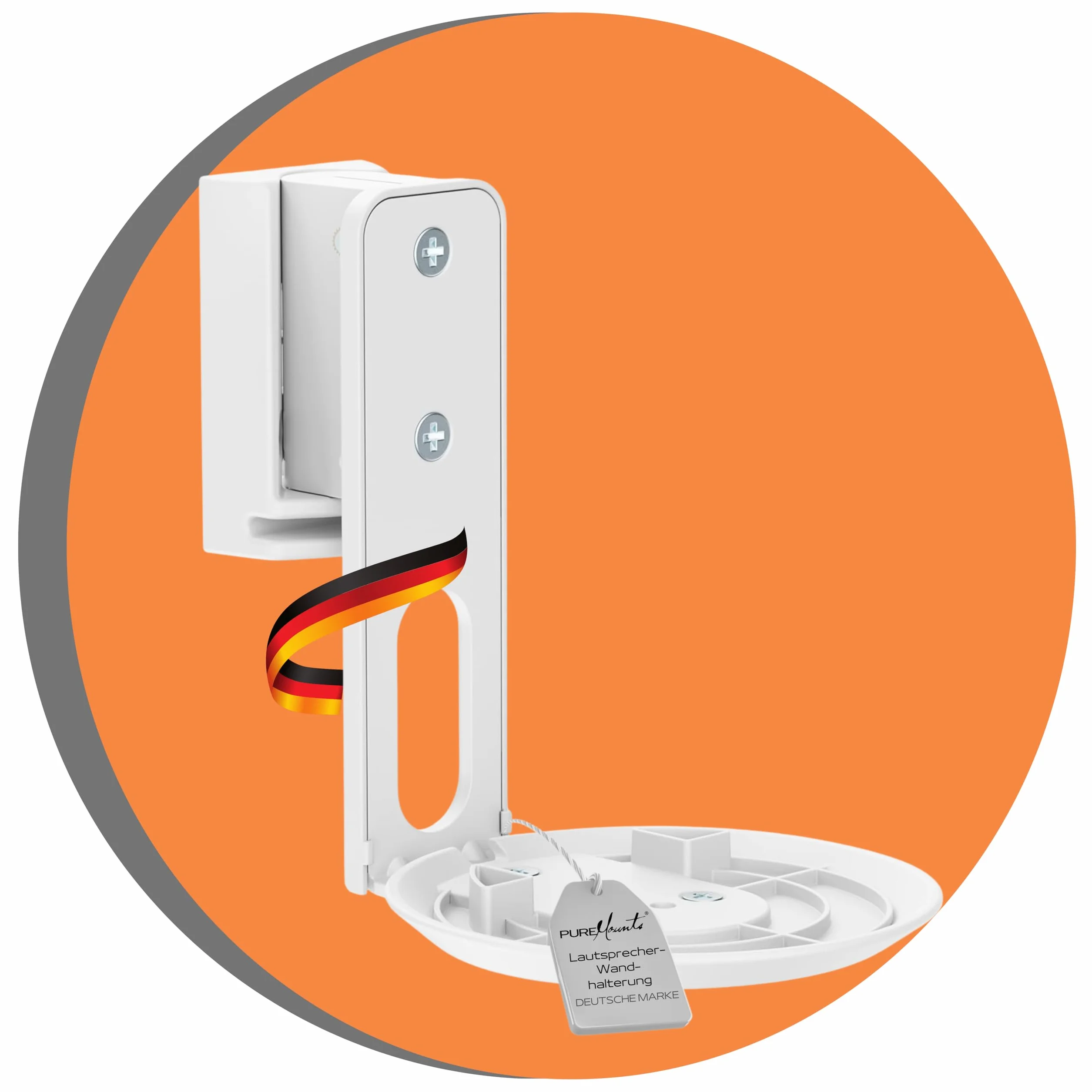 PureMounts Uchwyt ścienny do Sonos Era 100, wychylny +/-45°, nachylenie 0/-18°, udźwig 3 kg, biały