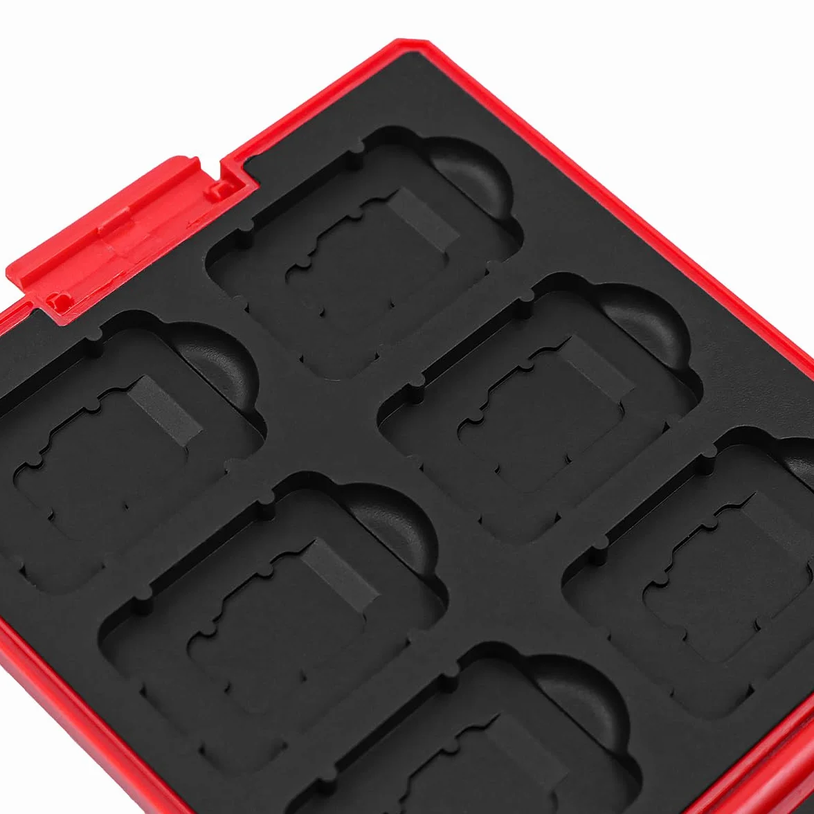 Etui Na Karty Do Gry Na Przełącznik Nintende Magnetyczne Pudełko Do Przechowywania Z 12 Miejscami Na Karty Na Switch Lite Ns Nx - Red Mushroom