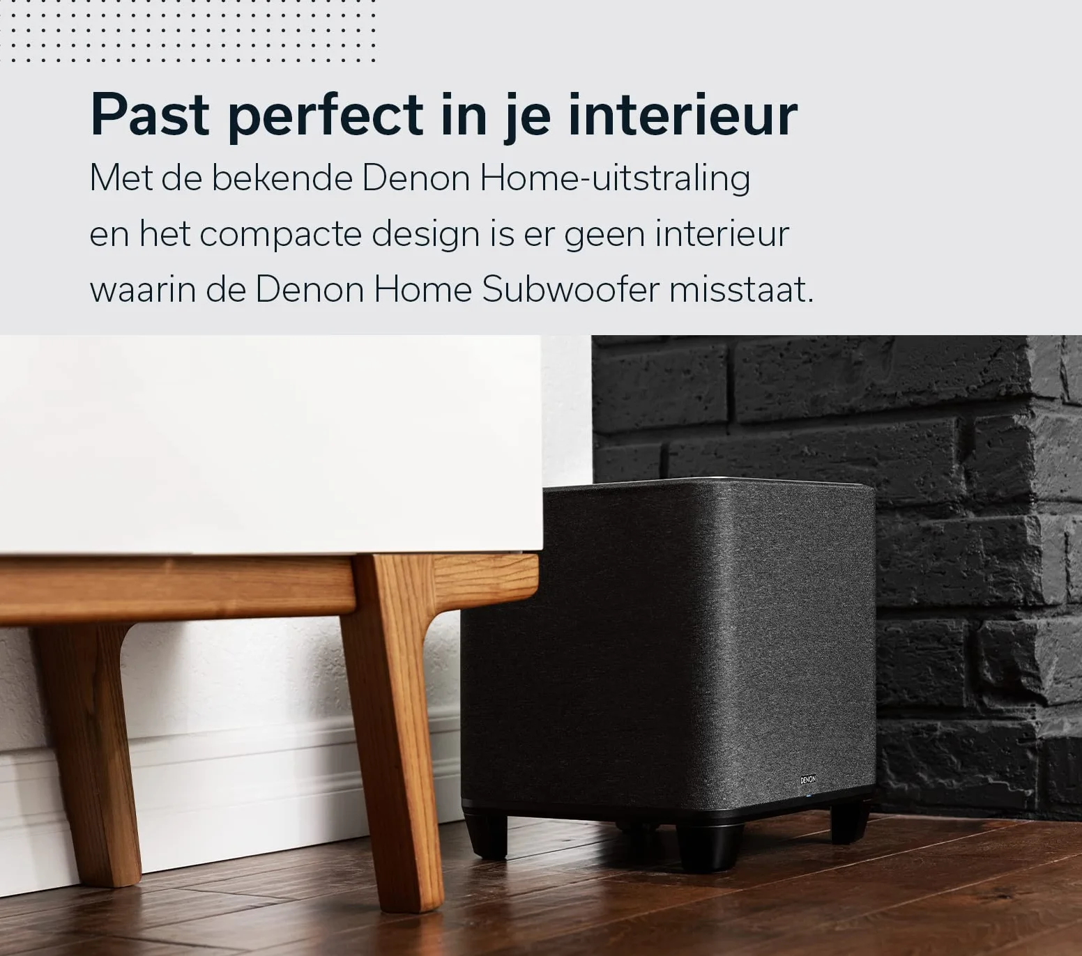Denon Home DENONHOMESUBBKE2 Subwoofer, Czarny, 8"
