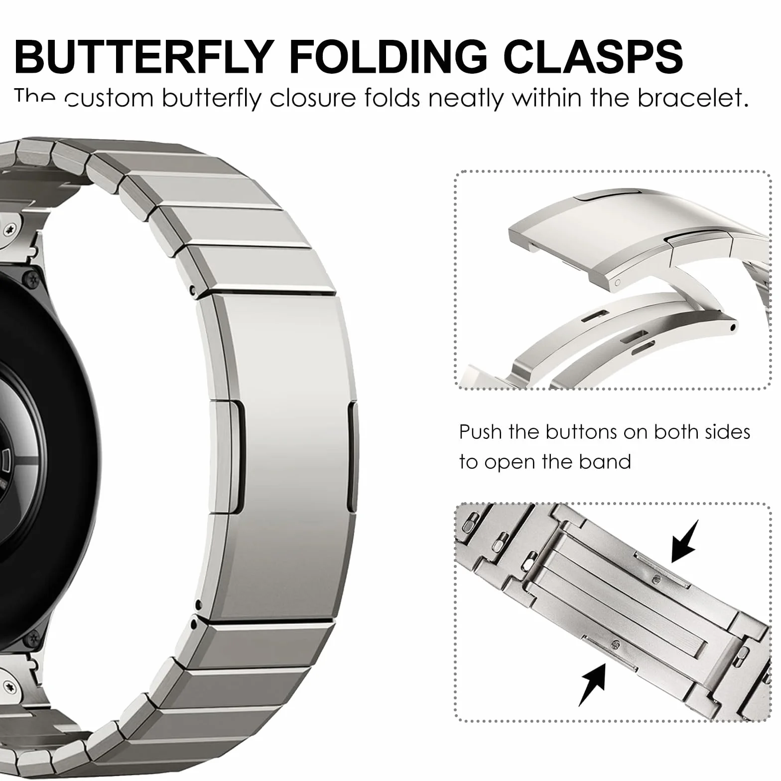 Tytanowy pasek do Huawei Watch GT6 Pro 46 mm