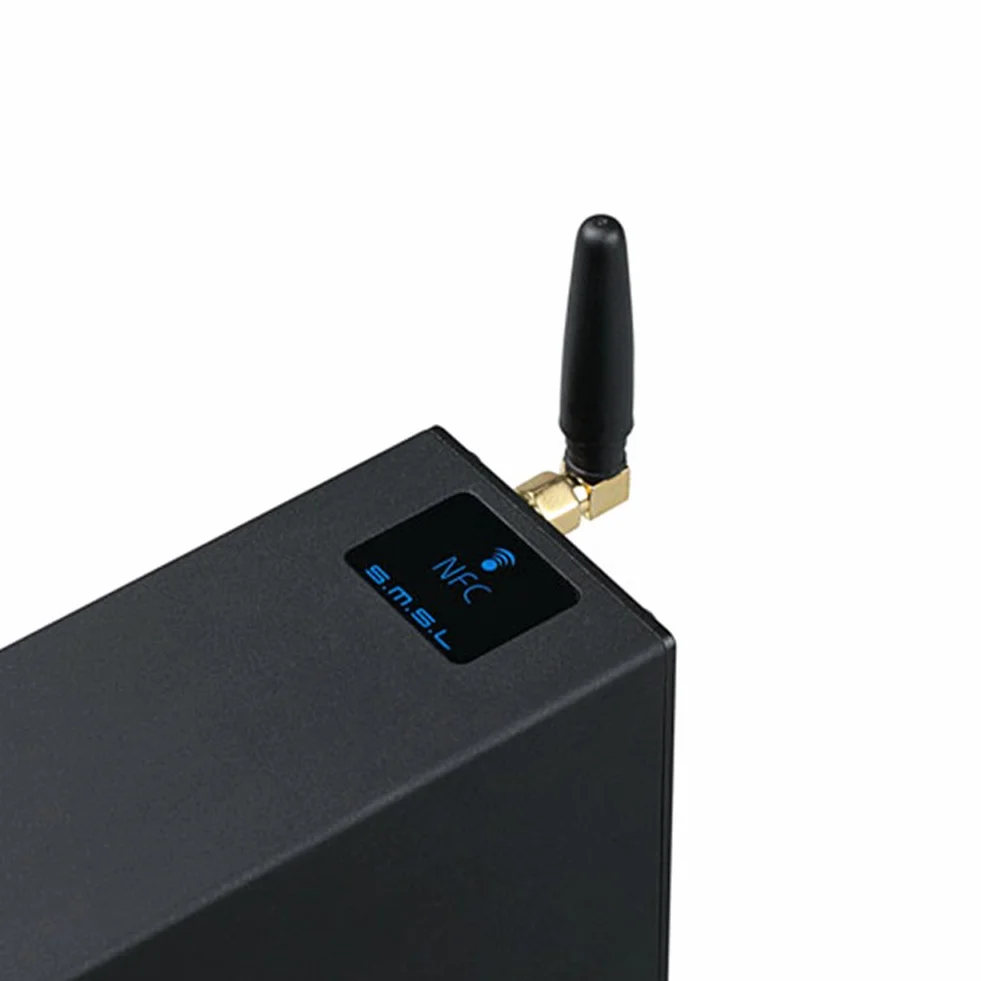 SMSL AD18 HiFI 80W x2 wzmacniacz audio stereo 2.1Digital Class D wzmacniacz | Bluetooth 4.2, obsługuje Apt-X, USB DSP, 2.1 subwooferowym, do głośników PC, 80 W x 2, Układy scalone TAS5508C i TAS5342