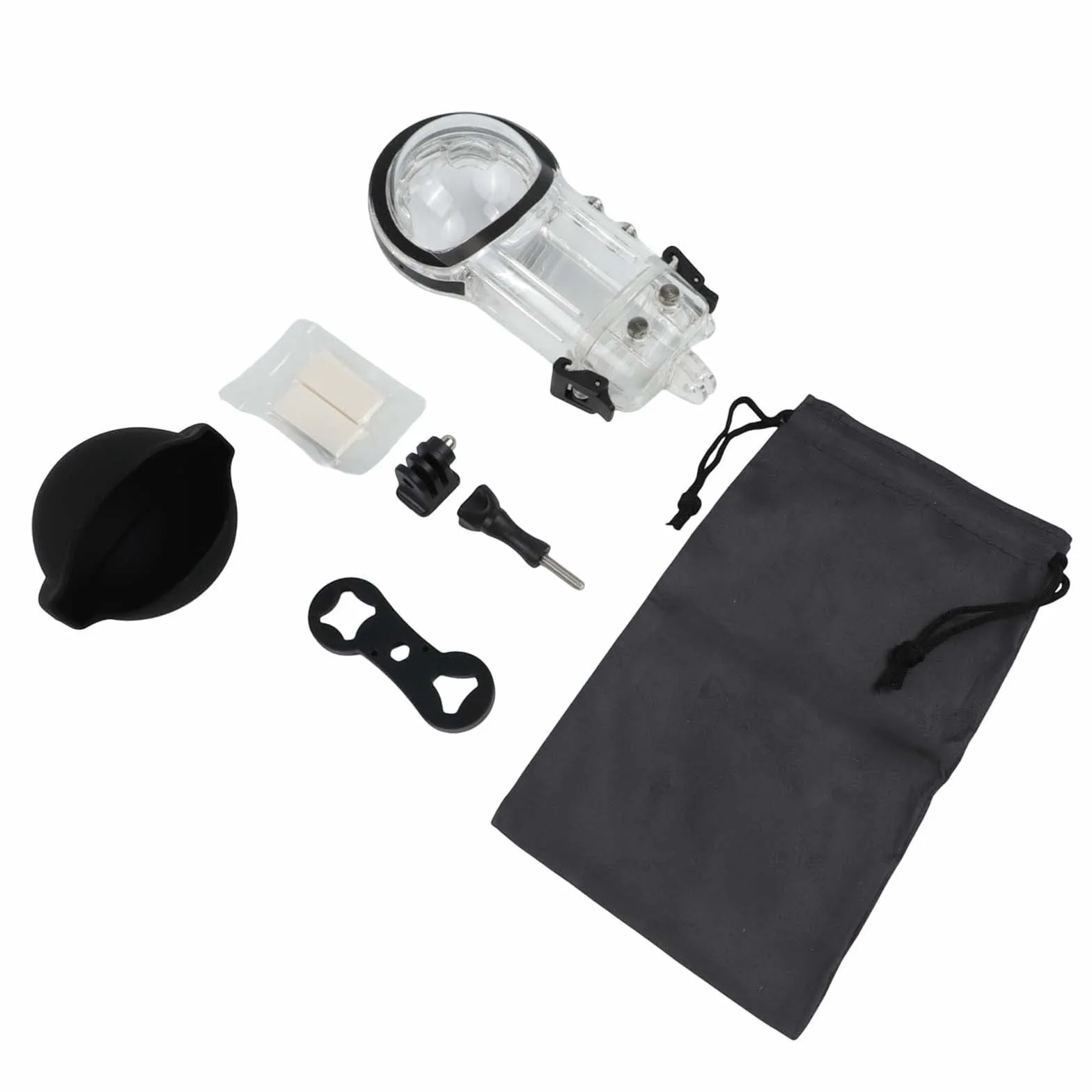 Wodoodporna obudowa do Insta360 X5 – obudowa nurkowa z uchwytem montażowym (przezroczysta powłoka PC, 173,5 x 92 x 88,3 mm) do ochrony kamery podwodnej
