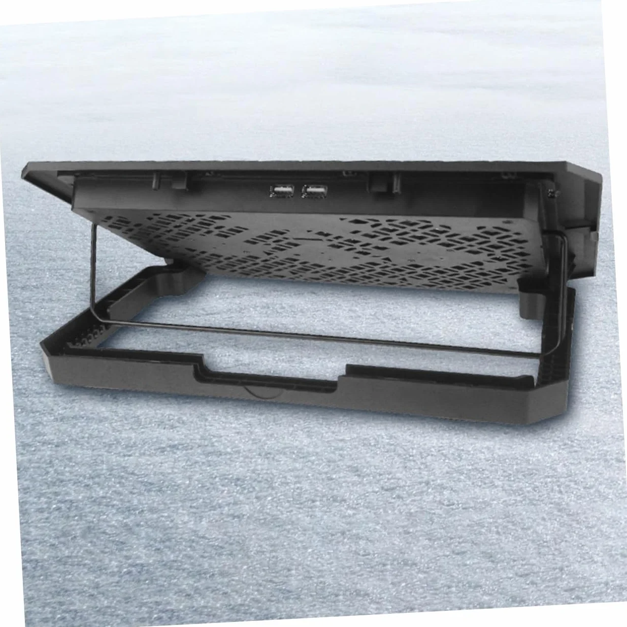 SHINEOFI Regulowany Laptop Stand z Wentylatorem Chłodzącym Stabilny Podstawek Chłodzący Do Laptopa Przenośny Uchwyt Biurko i Do Łóżka Zmniejsza Ból Szyi i Ramion