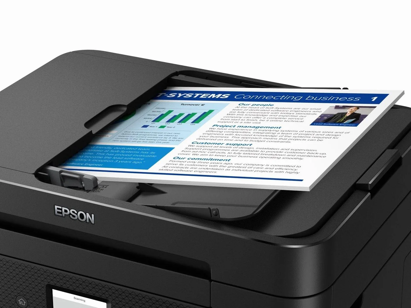 Epson Workforce WF -2960dwf Stampante - USB 2.0/Wi -fi/Lan - Mac/Windows