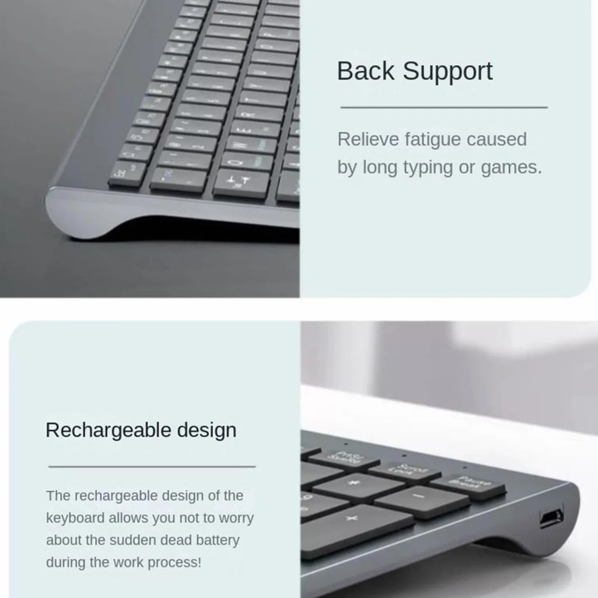 Kompaktowa Zestaw Klawiatury I Myszy O Ergonomicznej Konstrukcji Podłącz I Graj Do Gier Biurowych Dla Komputerowego(Black)