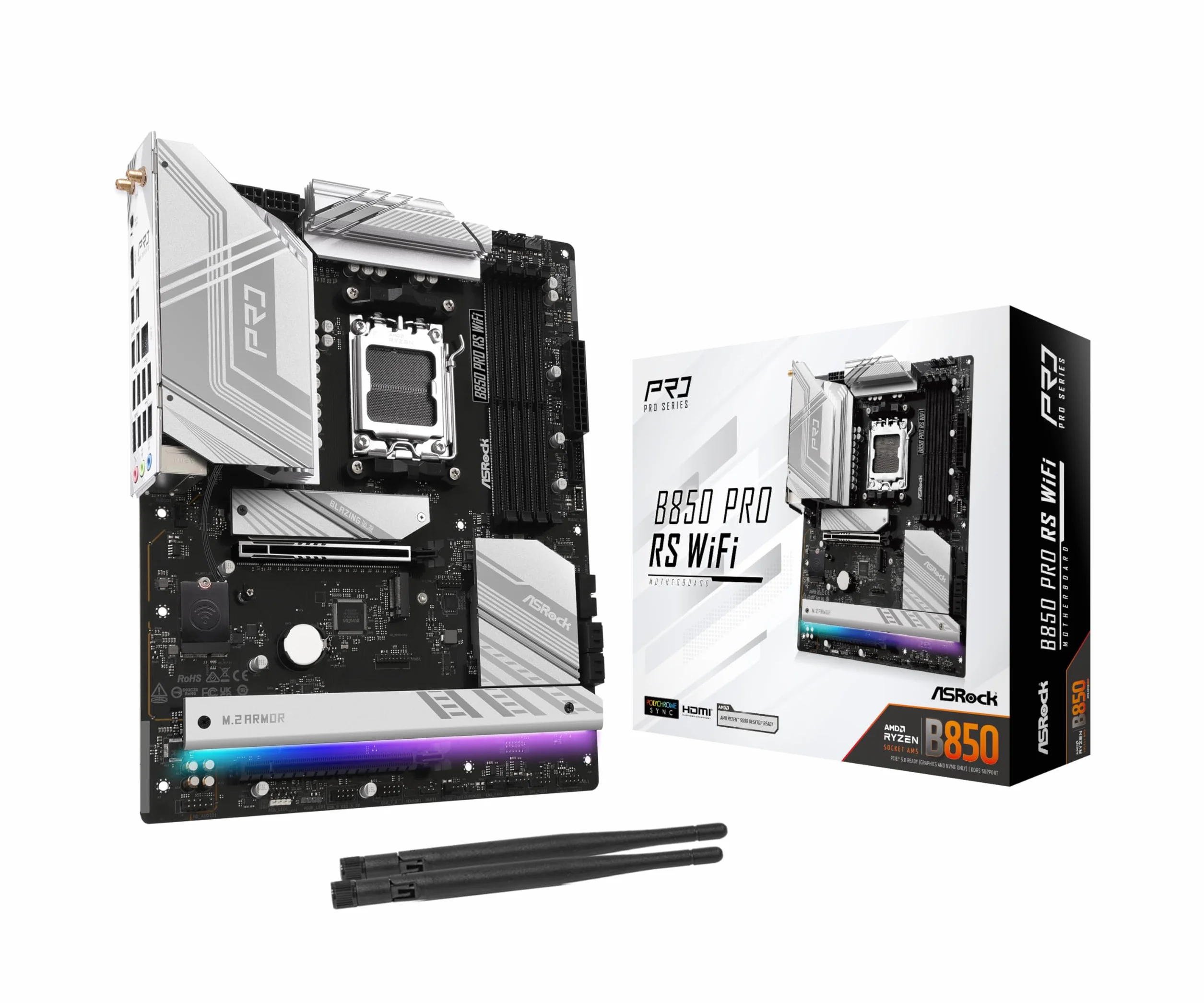 MB ASRock AMD AM5 B850 Pro RS WiFi