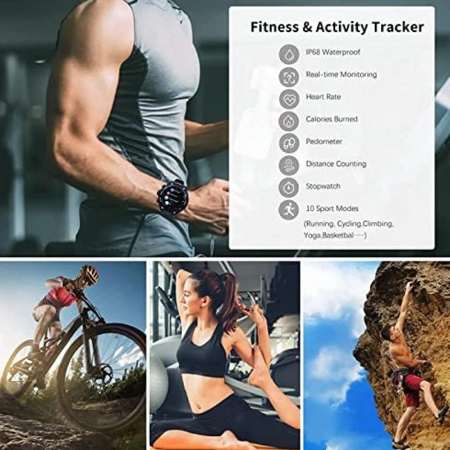 Inteligentny Zegarek 2 W 1 Z Wkładkami Dousznymi, Inteligentny Zegarek Z Wbudowanym Głośnikiem Dousznym Bluetooth, Zegarek Z Trackerem Fitness, Głośnik, Nagrywanie, Termometr Do Ciała,Srebro,Const