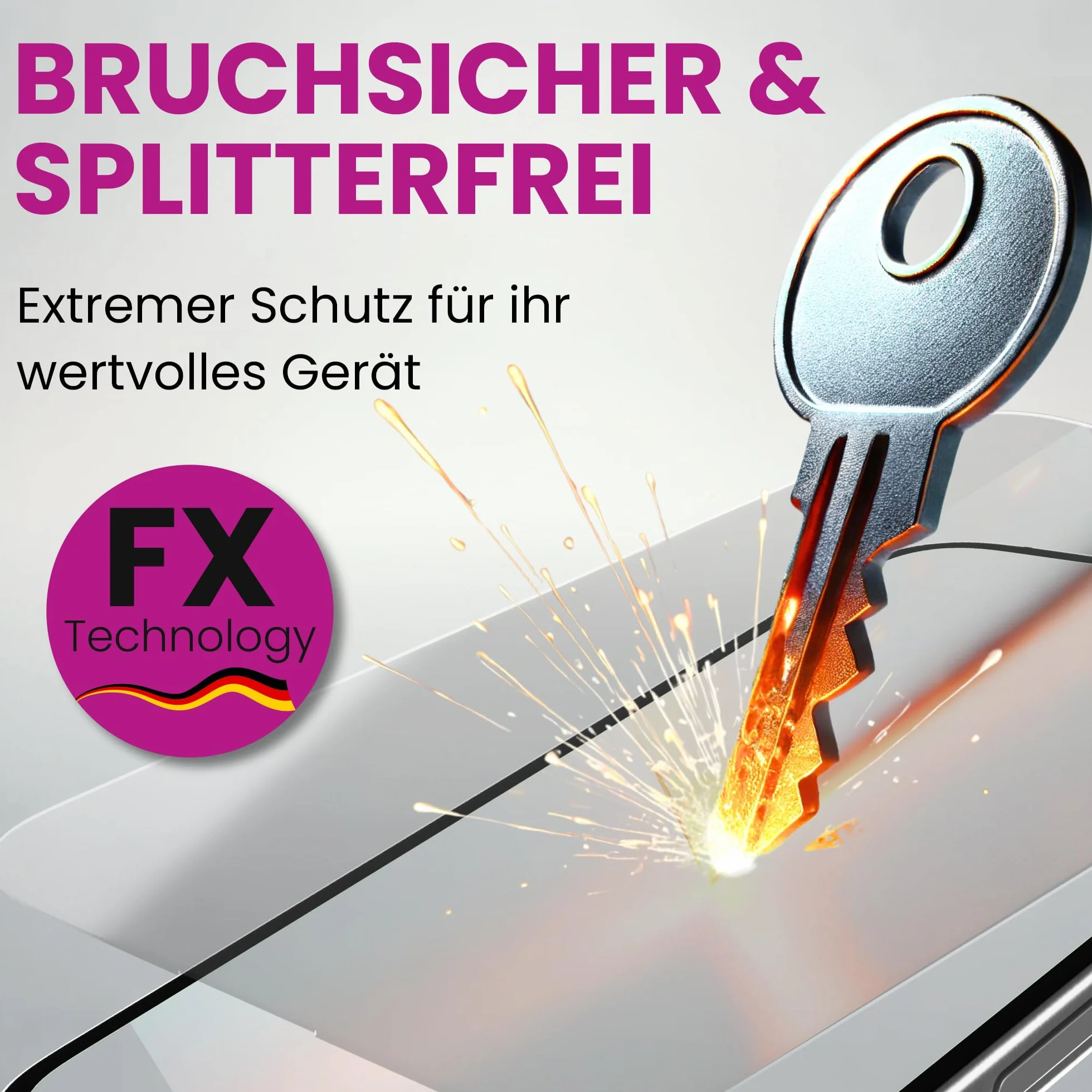 atFoliX Tworzywa Szklo-Folia kompatybilny z PocketBook Verse Pro Folia szklana, 9H Hybrid-Glass FX Szklo opancerzone z tworzywa
