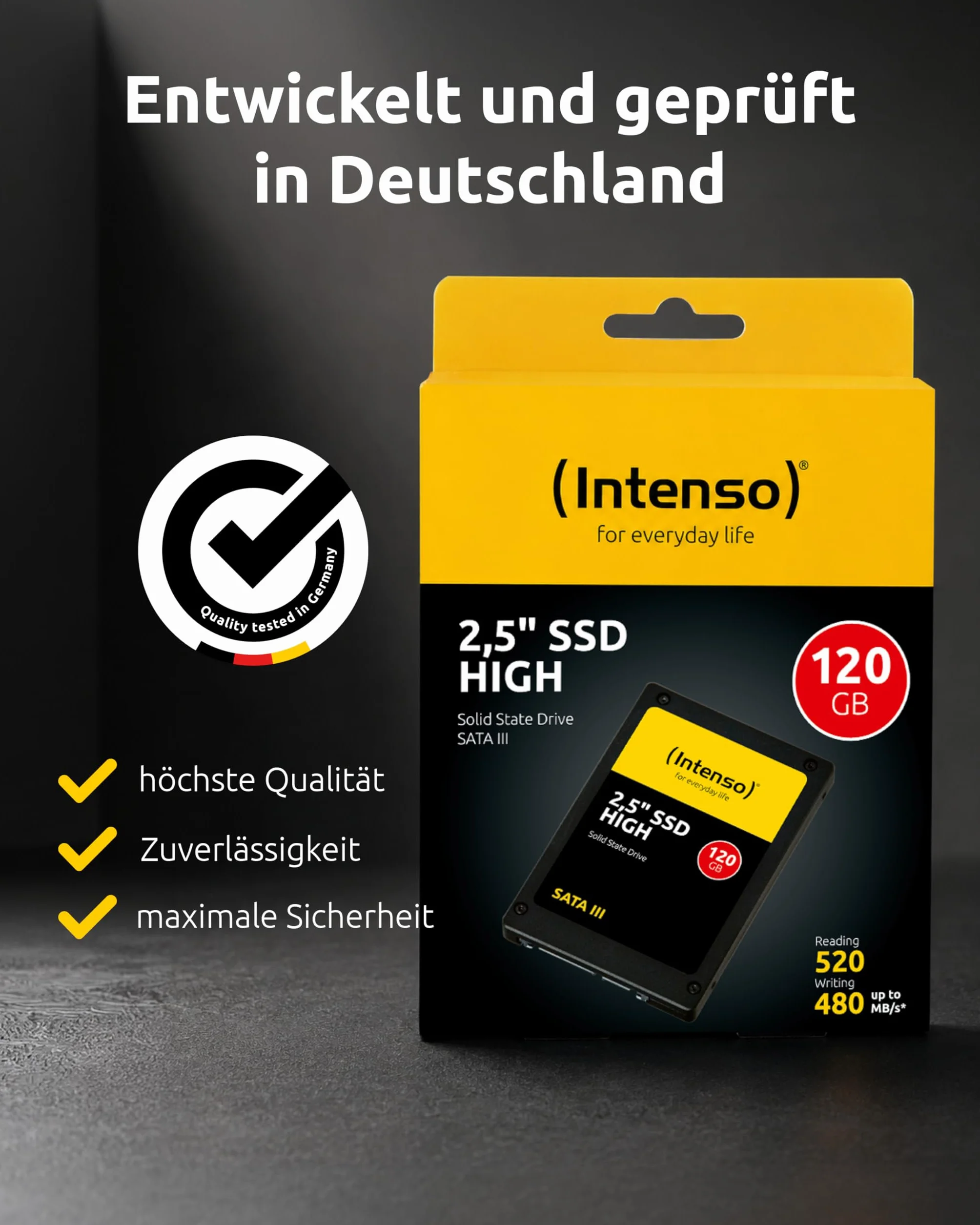 Intenso 3813430 120GB SATA III High Performance Internal 2.5' SSD