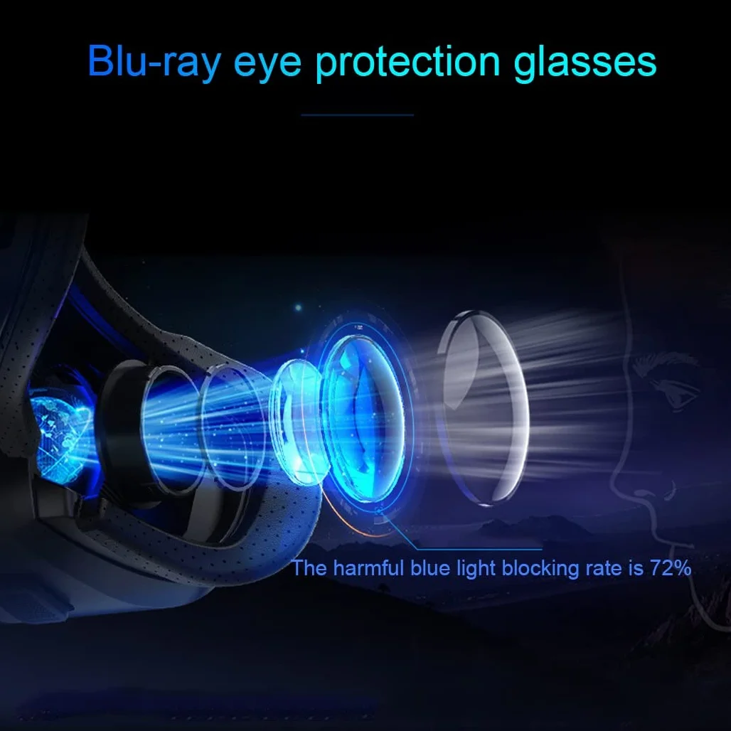 Okulary VR, zestaw słuchawkowy do wirtualnej rzeczywistości, zestawy słuchawkowe VR obsługują system Android i iOS, połączenie Bluetooth do iPhone'a 13 Pro Max/13 Pro/13/12/11, do Samsung