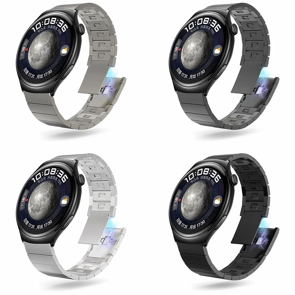 Metalowy pasek magnetyczny do zegarka Huawei Watch GT 46 mm/42 mm GT 2E/pro GT Active pasek ze stali nierdzewnej, akcesoria zastępcze