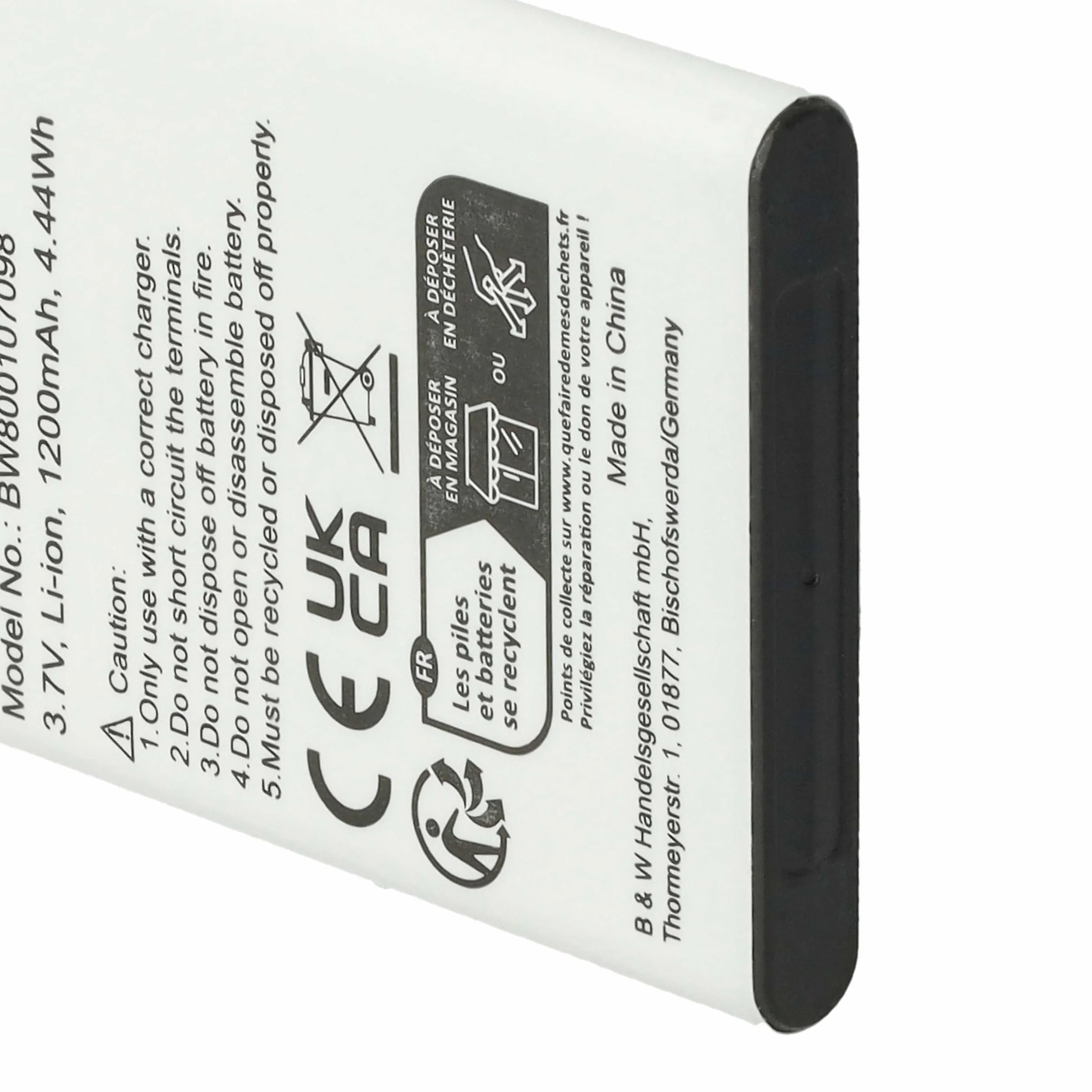 vhbw 10 x bateria zamienna do Nortel 690104 do telefonu komórkowego smartfona telefonu (1200 mAh, 3,7 V, litowo-jonowa)