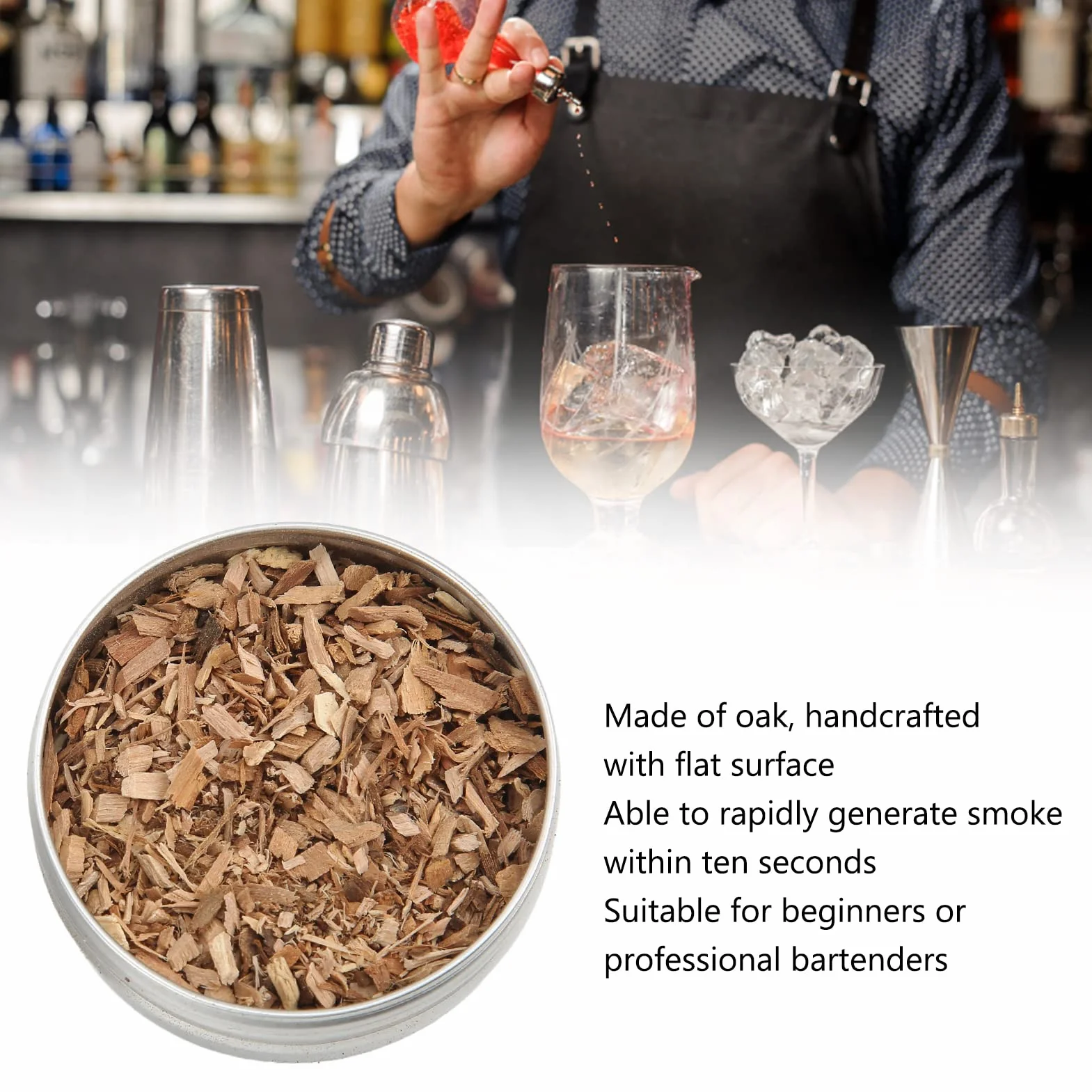 Zrębki do Palenia Whisky Wood Chip Zestaw 8 Sztuk do Palacza Koktajlowego