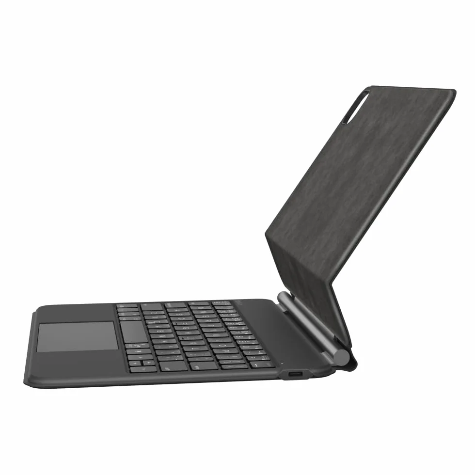 Belkin etui na iPada Pro z podświetlaną klawiaturą i magnetyczną podstawą, sterowanie wielodotykowe, magnetyczne przechowywanie Apple Pencil, QWERTY, klawisze multimedialne do iPada M4 Pro 11"